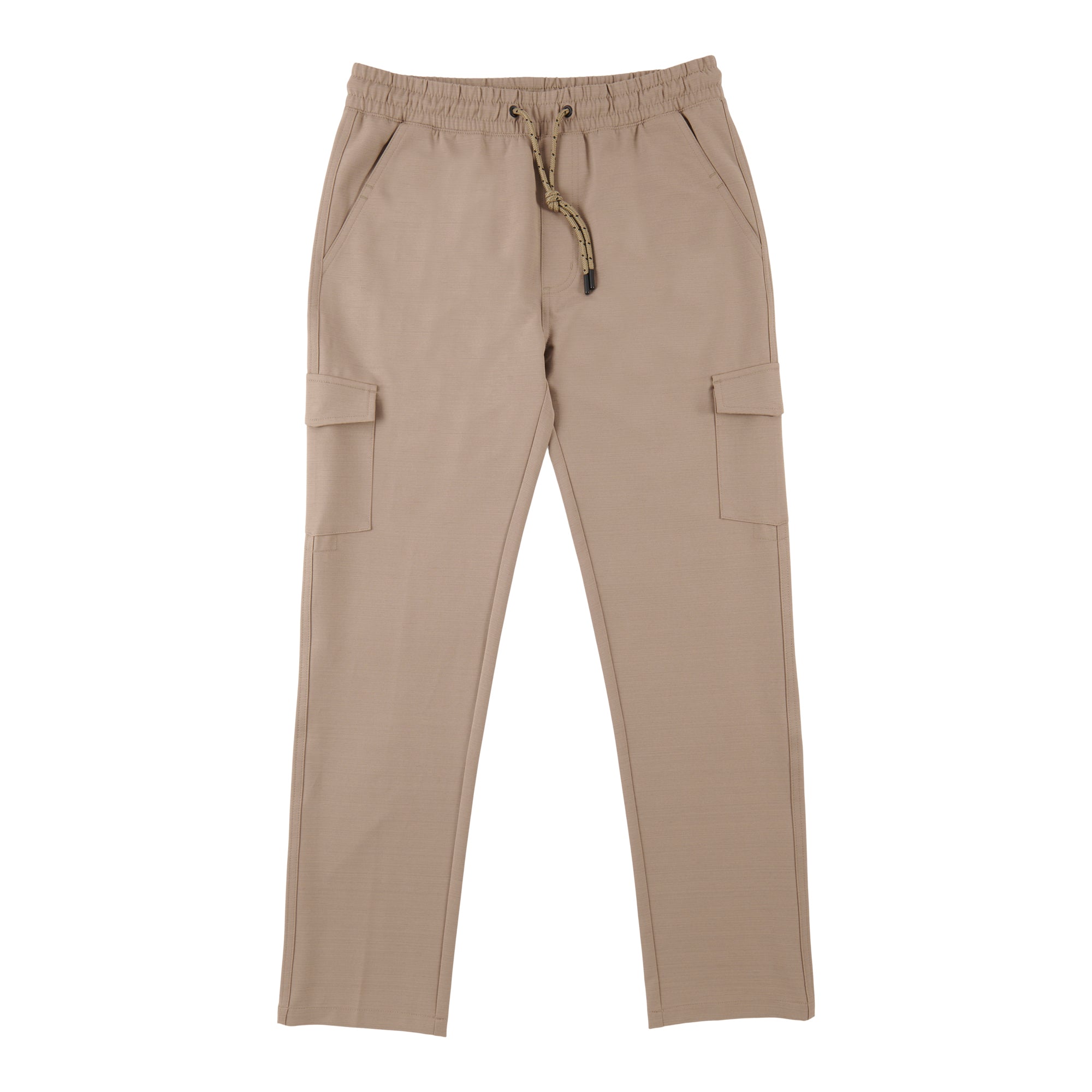 Modern Ridge Men's Slim Woven Textured Pull-On Cargo Pants