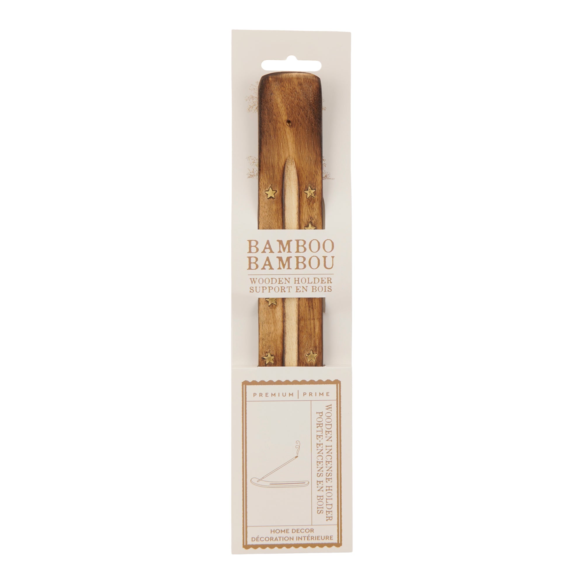 Bamboo Incense Holder, 10-in x 1.4-in.