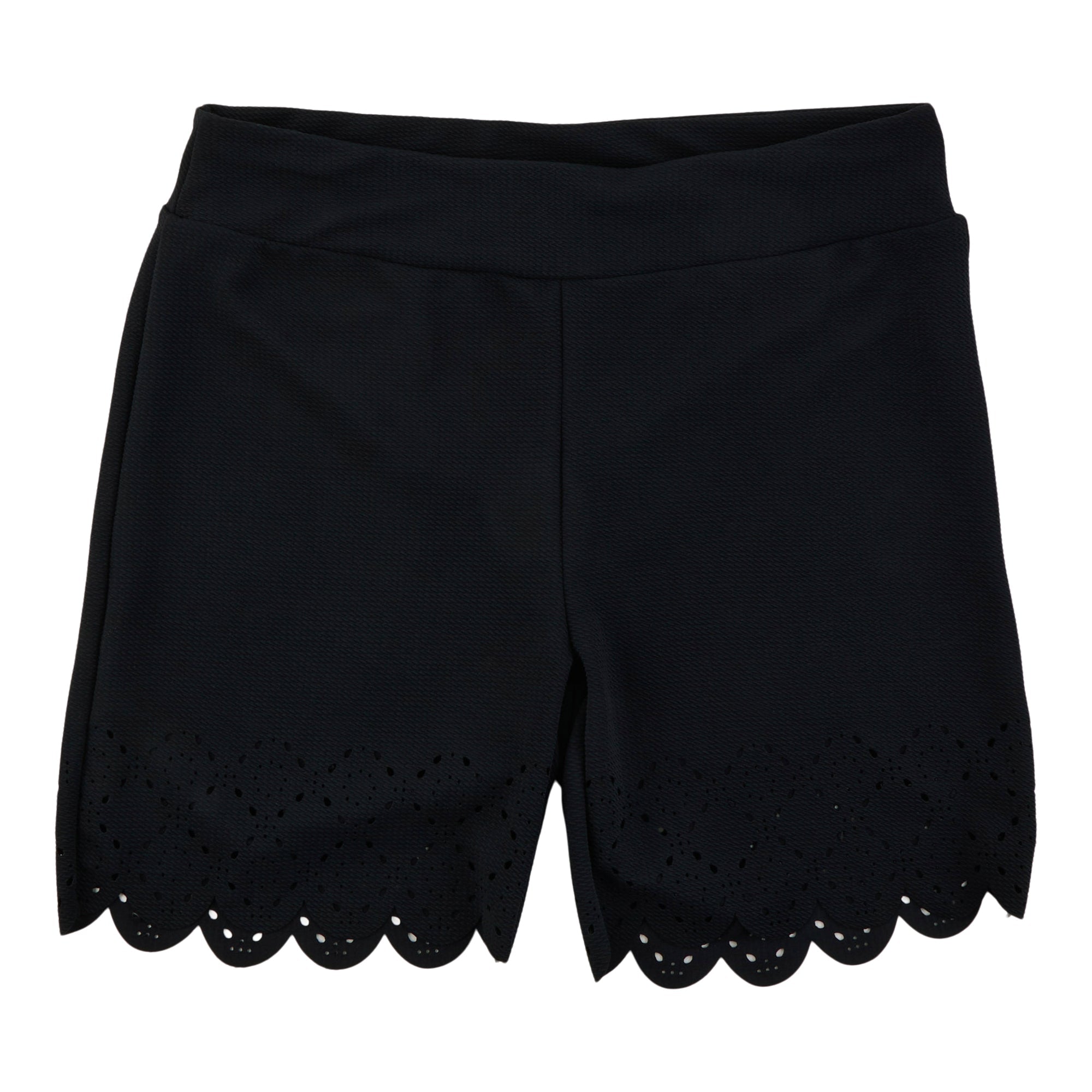 lily morgan Women's Plus Solid Side Detail Pull-On Shorts
