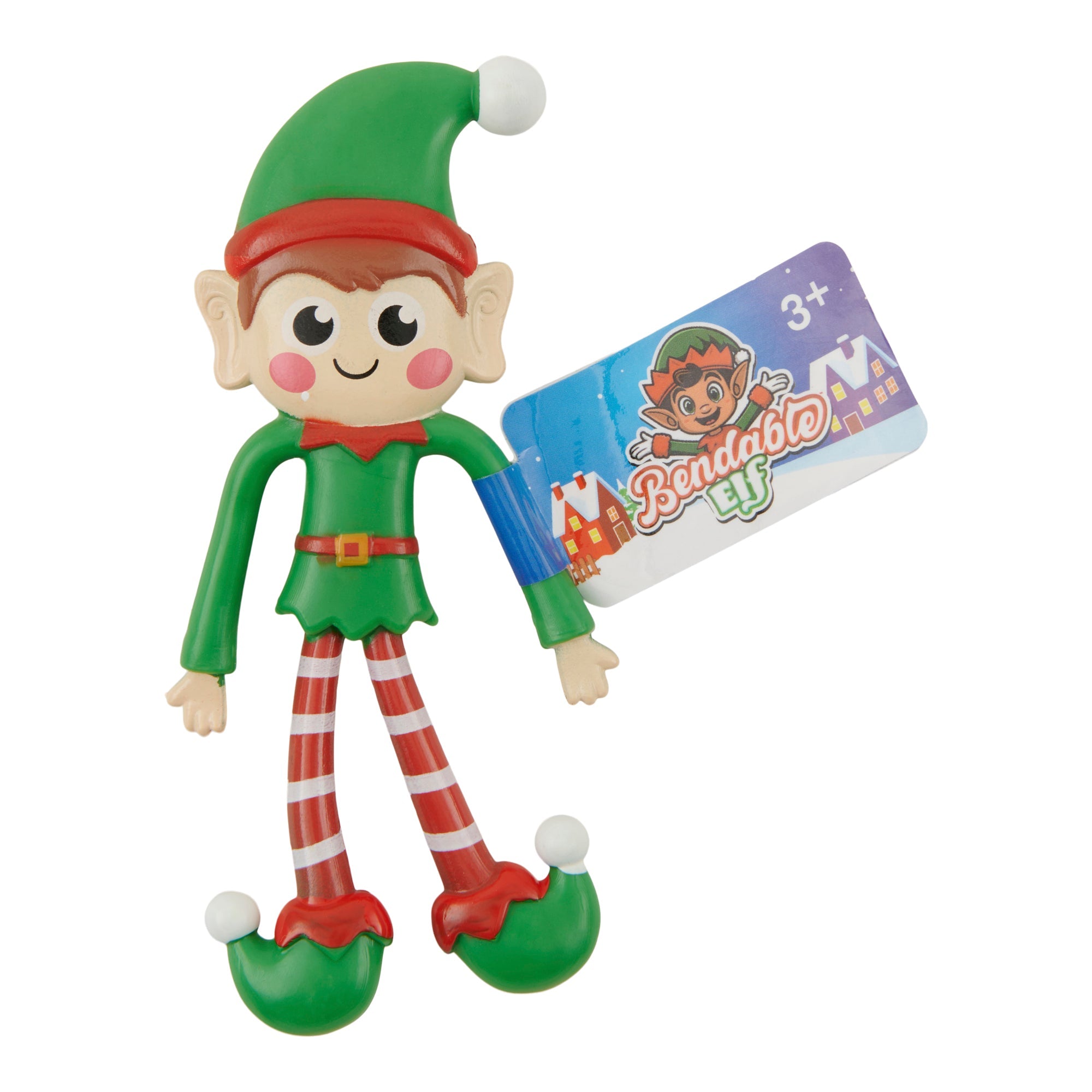 Bendable Elves, 4-in, Assorted