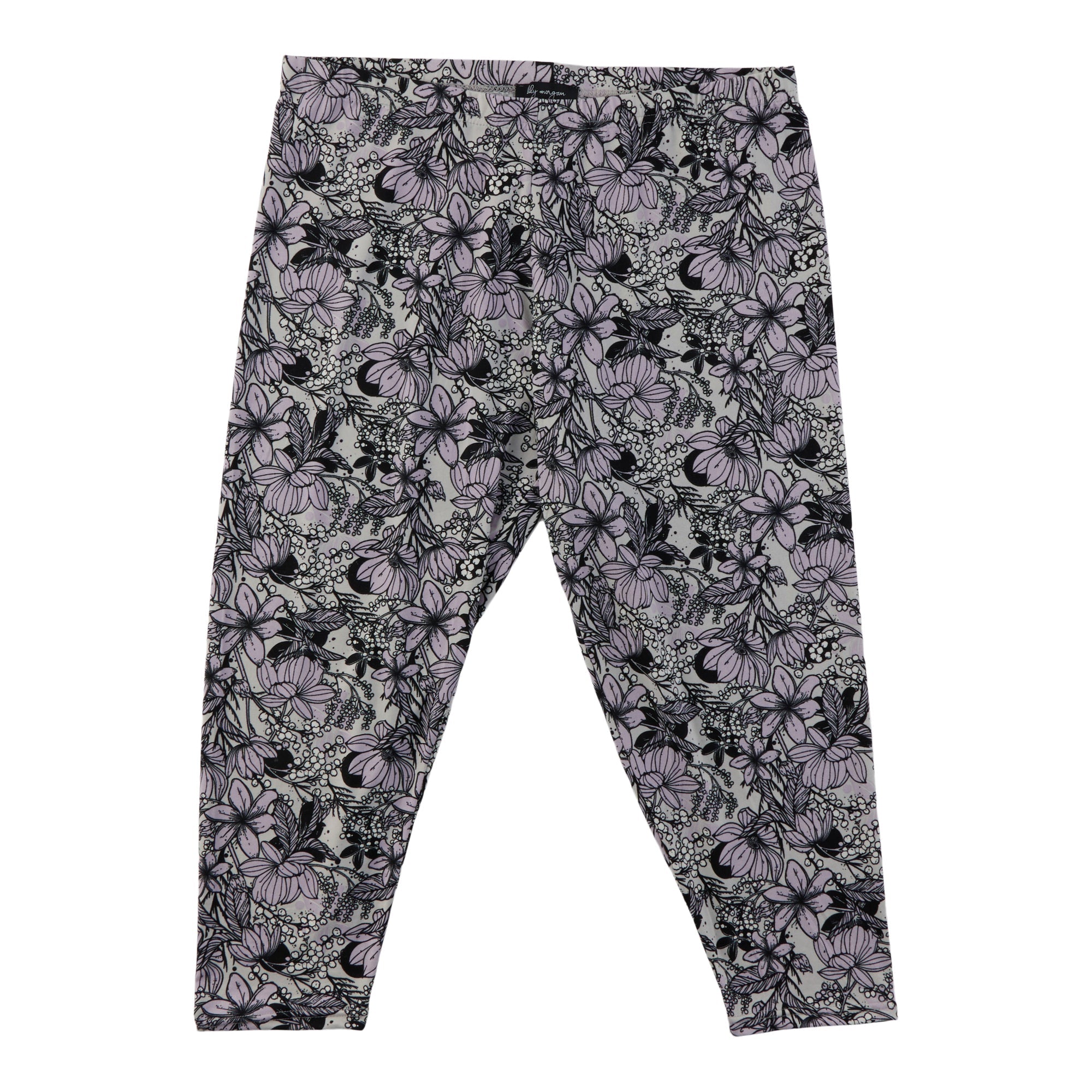 lily morgan Women's Plus Soft-Knit Capri Leggings