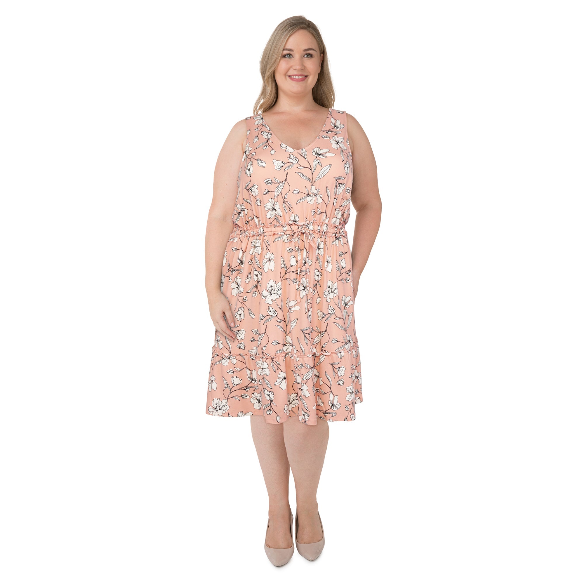 lily morgan Women's Plus Babydoll Dress