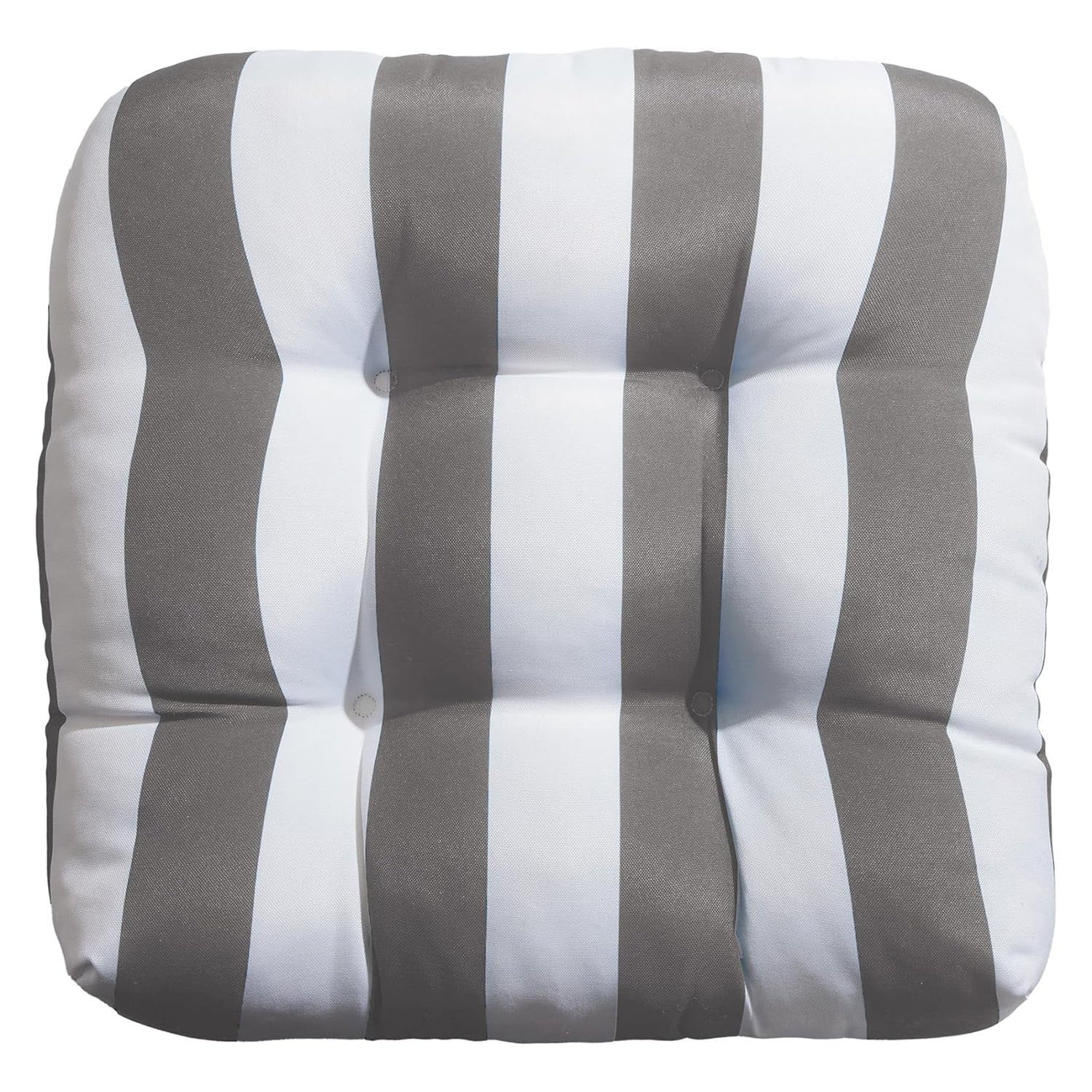Coussin de terrasse à rayures, 19 po x 19 po x 5 po