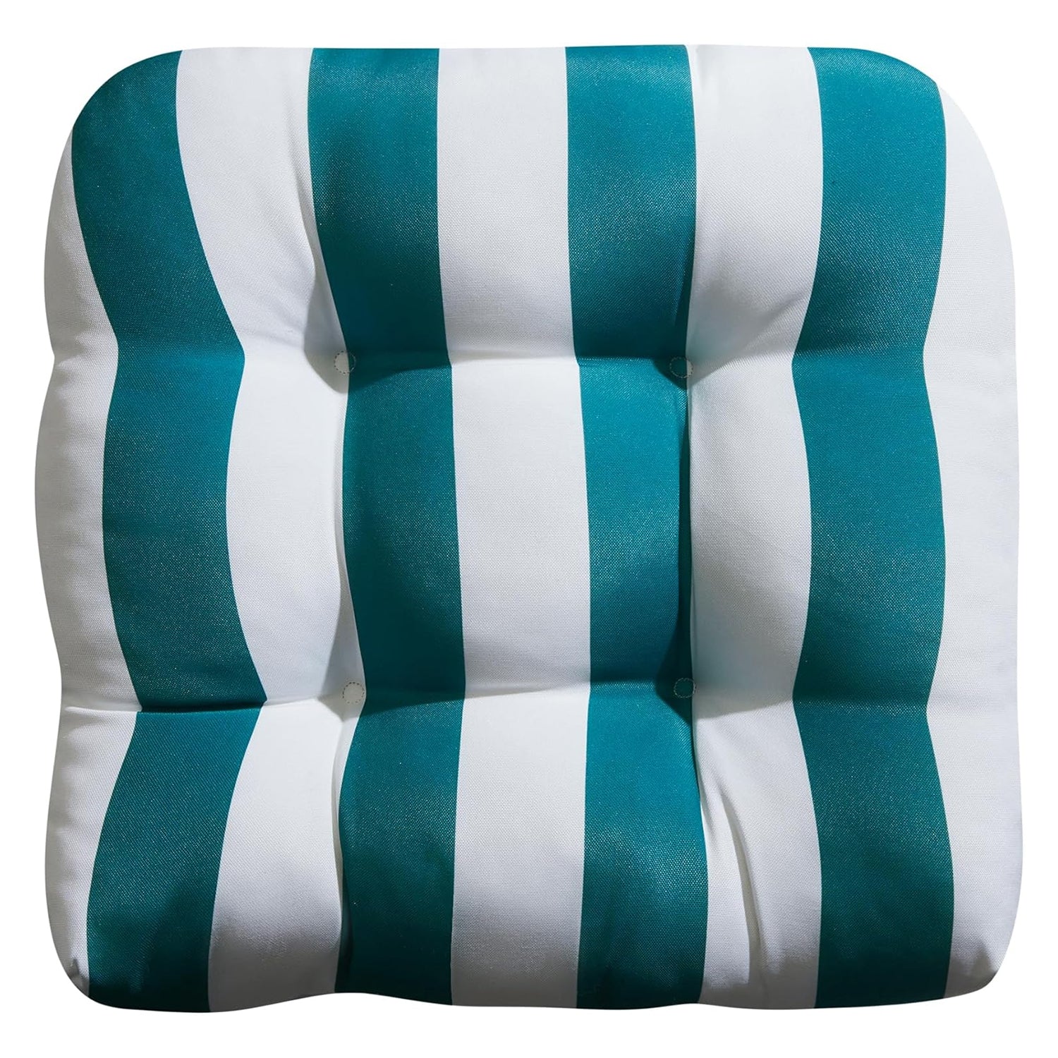 Coussin de terrasse à rayures, 19 po x 19 po x 5 po