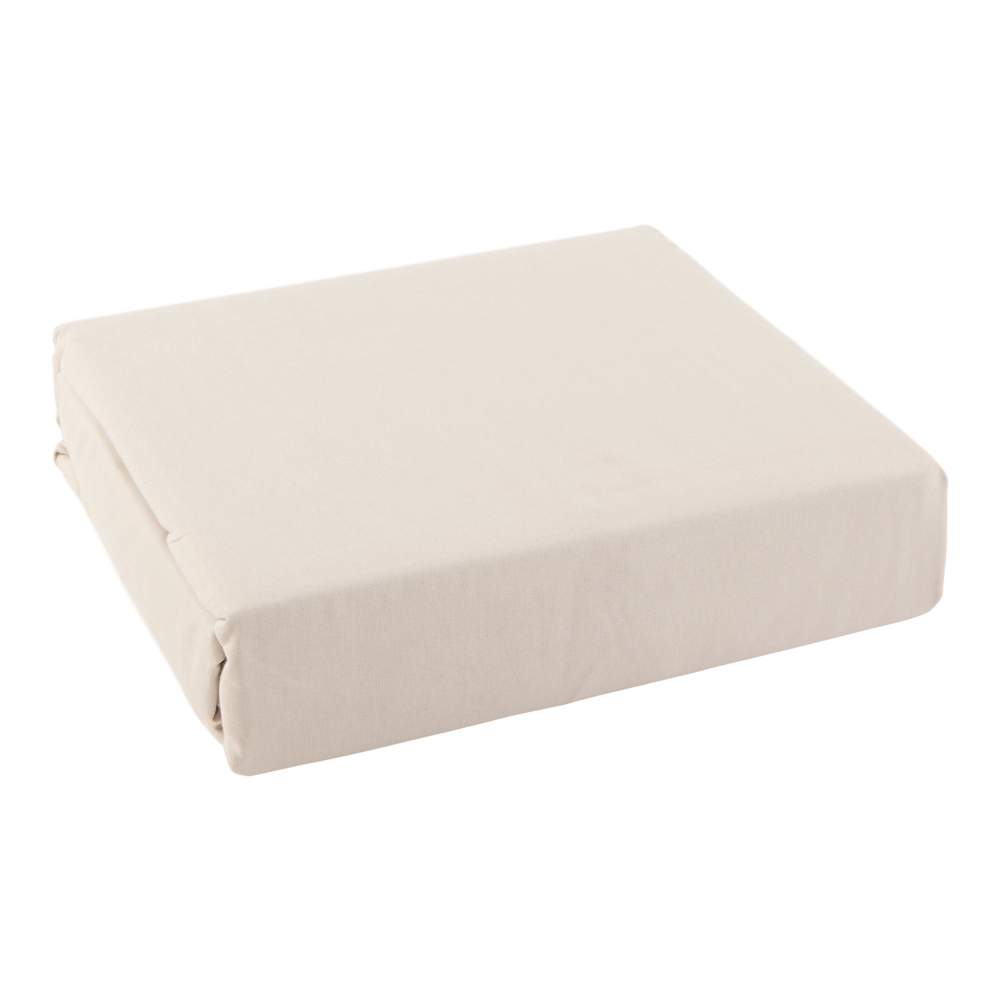 HomeStyles Cotton Rich Sheet Set, Double, Beige, 4 Piece