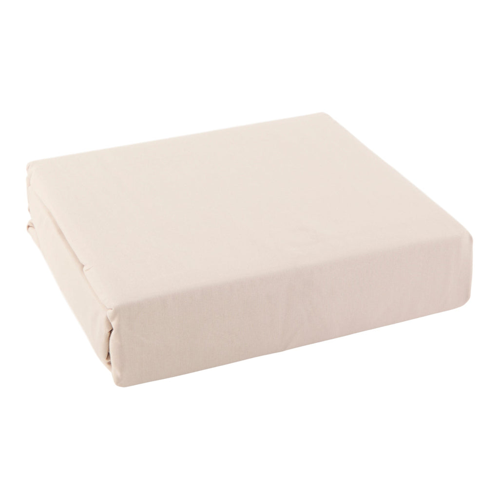 HomeStyles Cotton Rich Sheet Set, Queen, Beige, 4 Piece