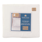 HomeStyles Cotton Rich Sheet Set, Queen, White, 4 Piece