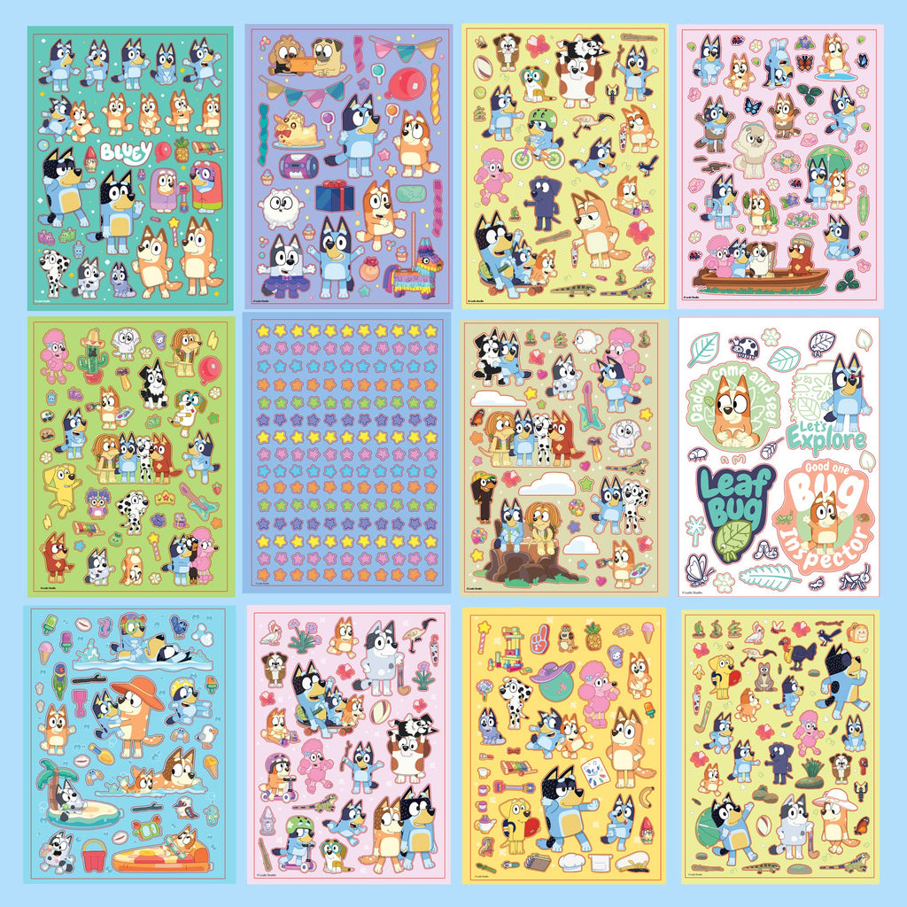 Bluey 1500+ Sticker Book, 14.5-in x 20-in.