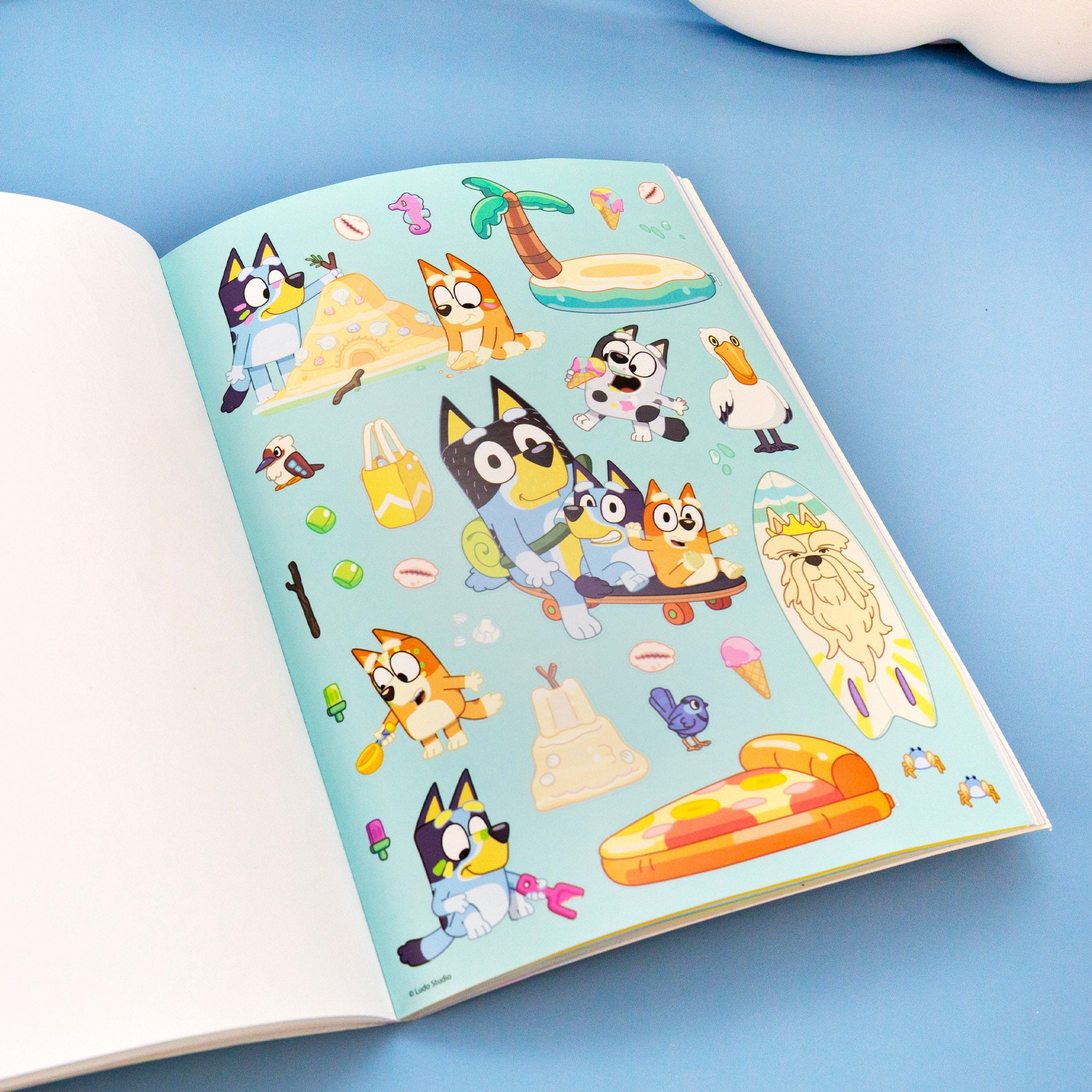 Bluey 1500+ Sticker Book, 14.5-in x 20-in.