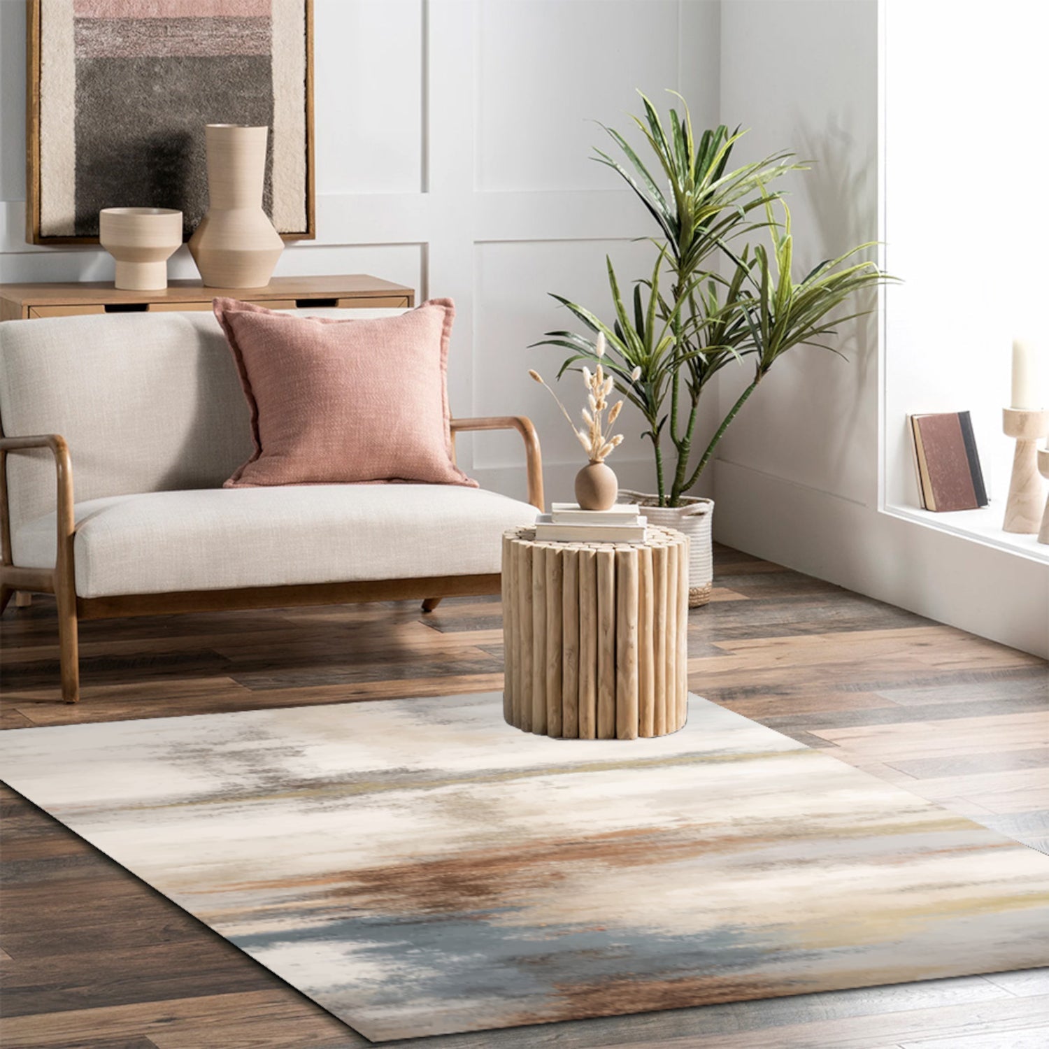 Velvet Area Rug, 5-ft x 7-ft.