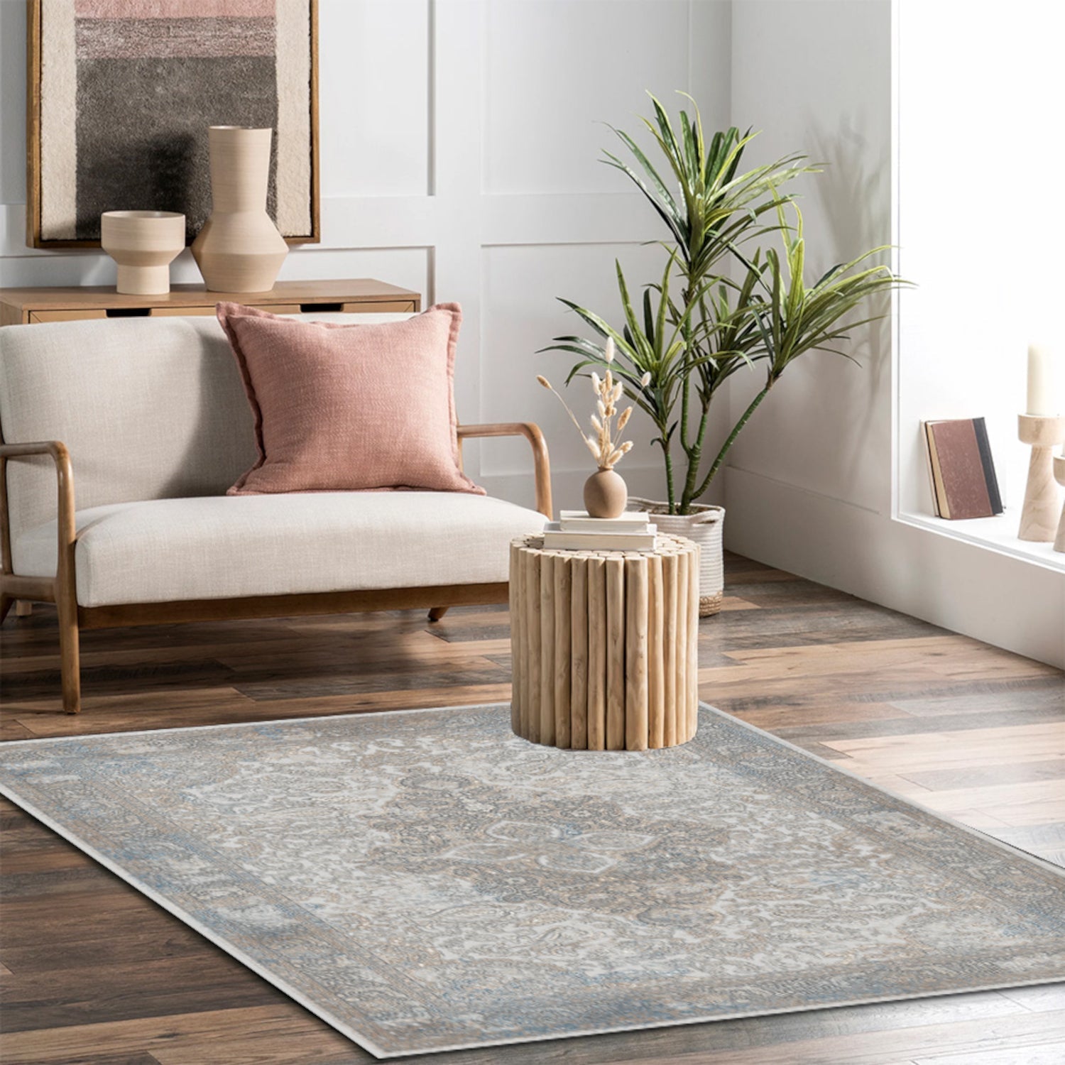 Velvet Area Rug, 5-ft x 7-ft.