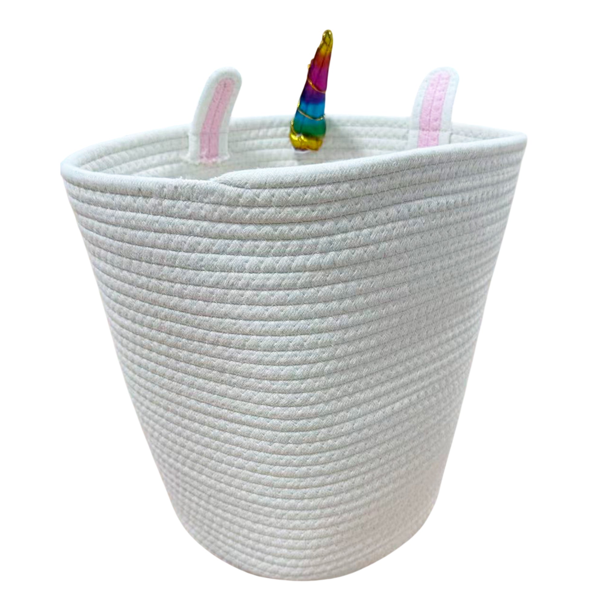 HomeStyles Kid's Rope Basket, 12-in x 12-in x 13-in.