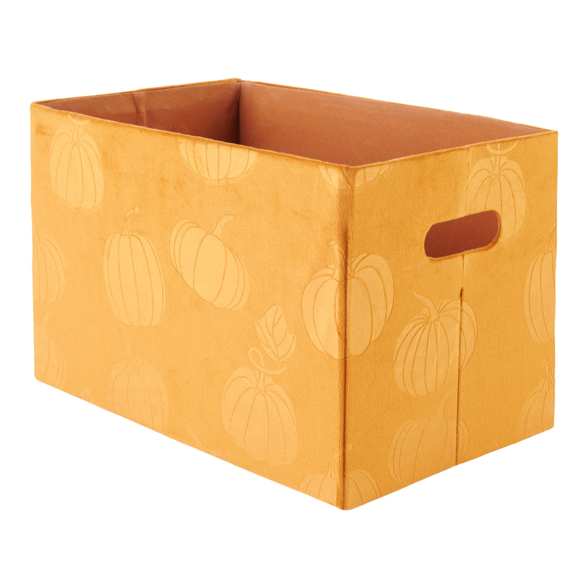 HomeStyles Decorative Velvet Basket, 14.2-in x 9-in x 9-in.