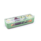 4 Compartment Snackle Box, 8-in x 2.7-in x 2.6-in.