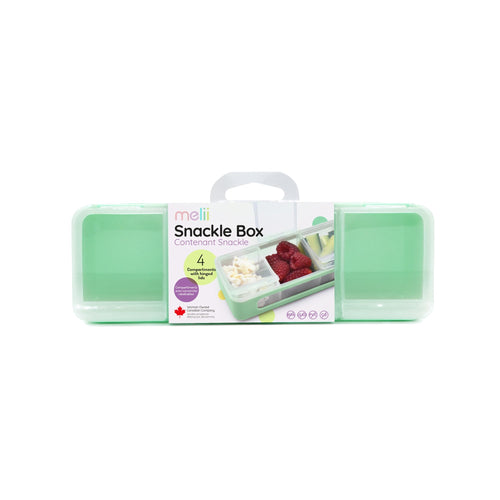 4 Compartment Snackle Box, 8-in x 2.7-in x 2.6-in.