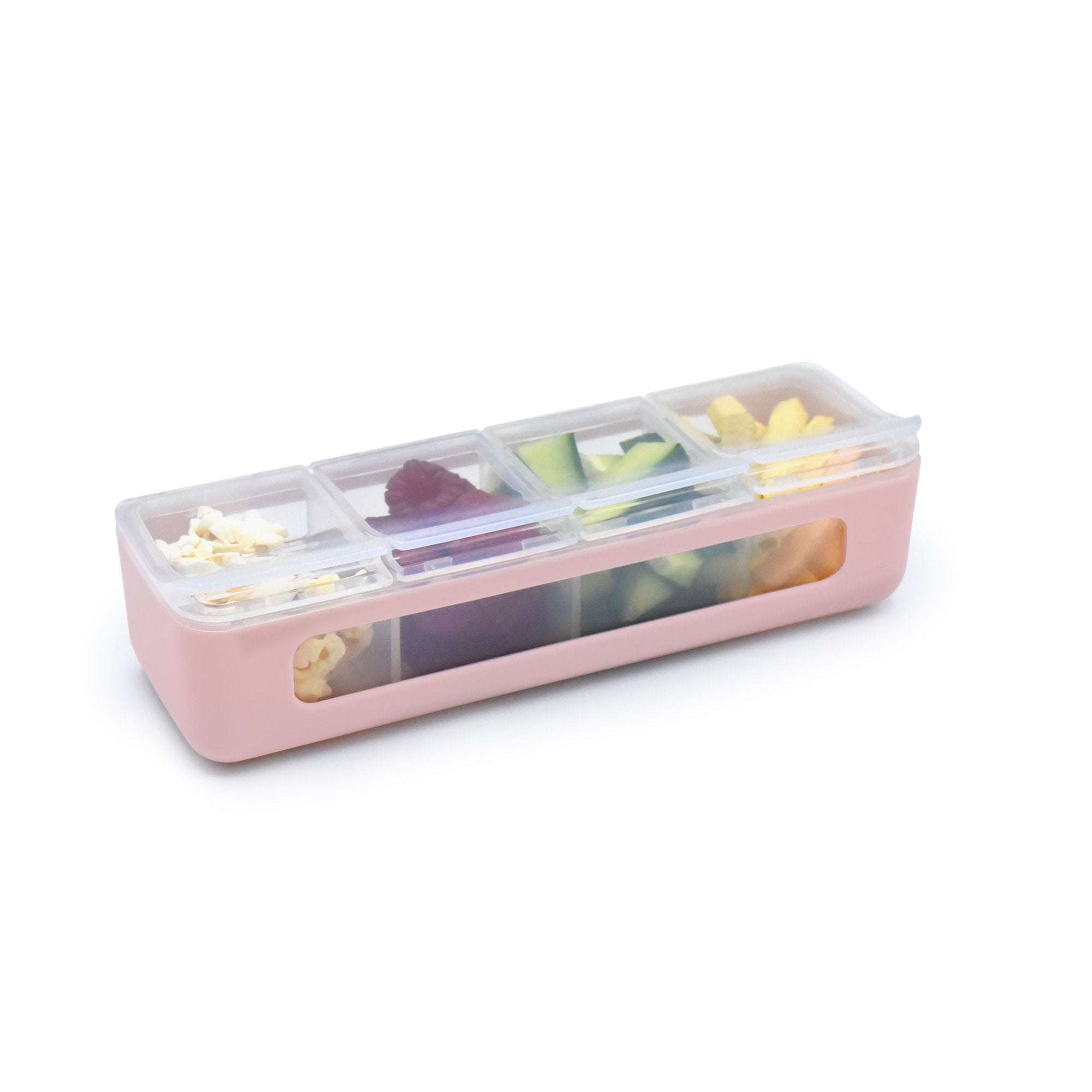 4 Compartment Snackle Box, 8-in x 2.7-in x 2.6-in.