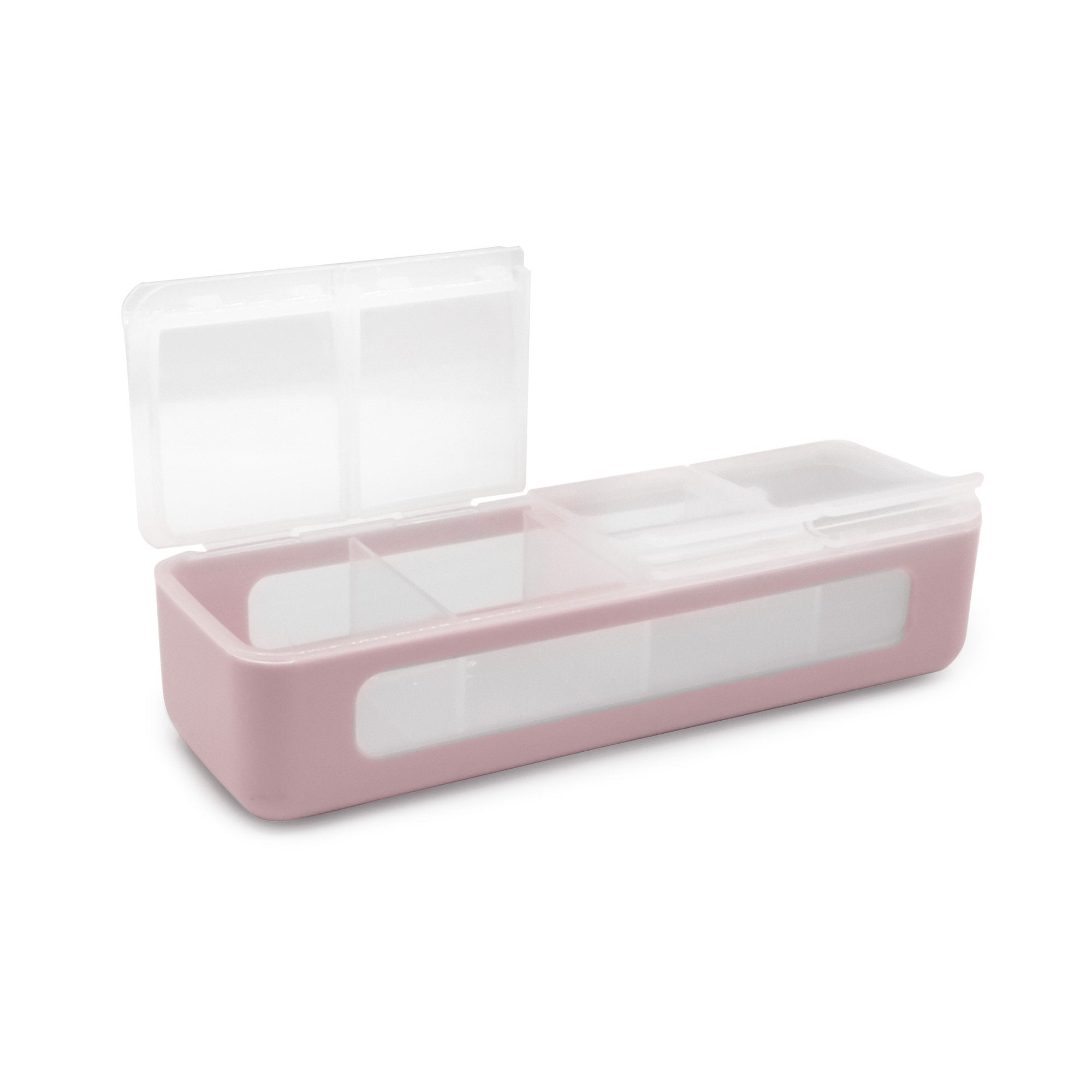 4 Compartment Snackle Box, 8-in x 2.7-in x 2.6-in.