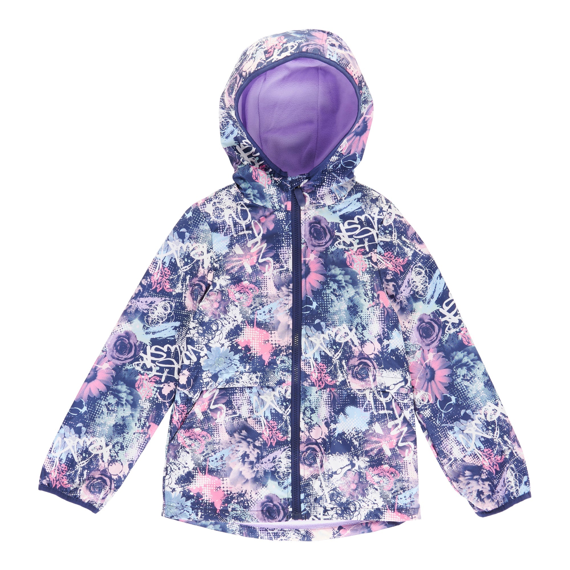 BELLA & BIRDIE Girls' Printed Coated Splash Jacket