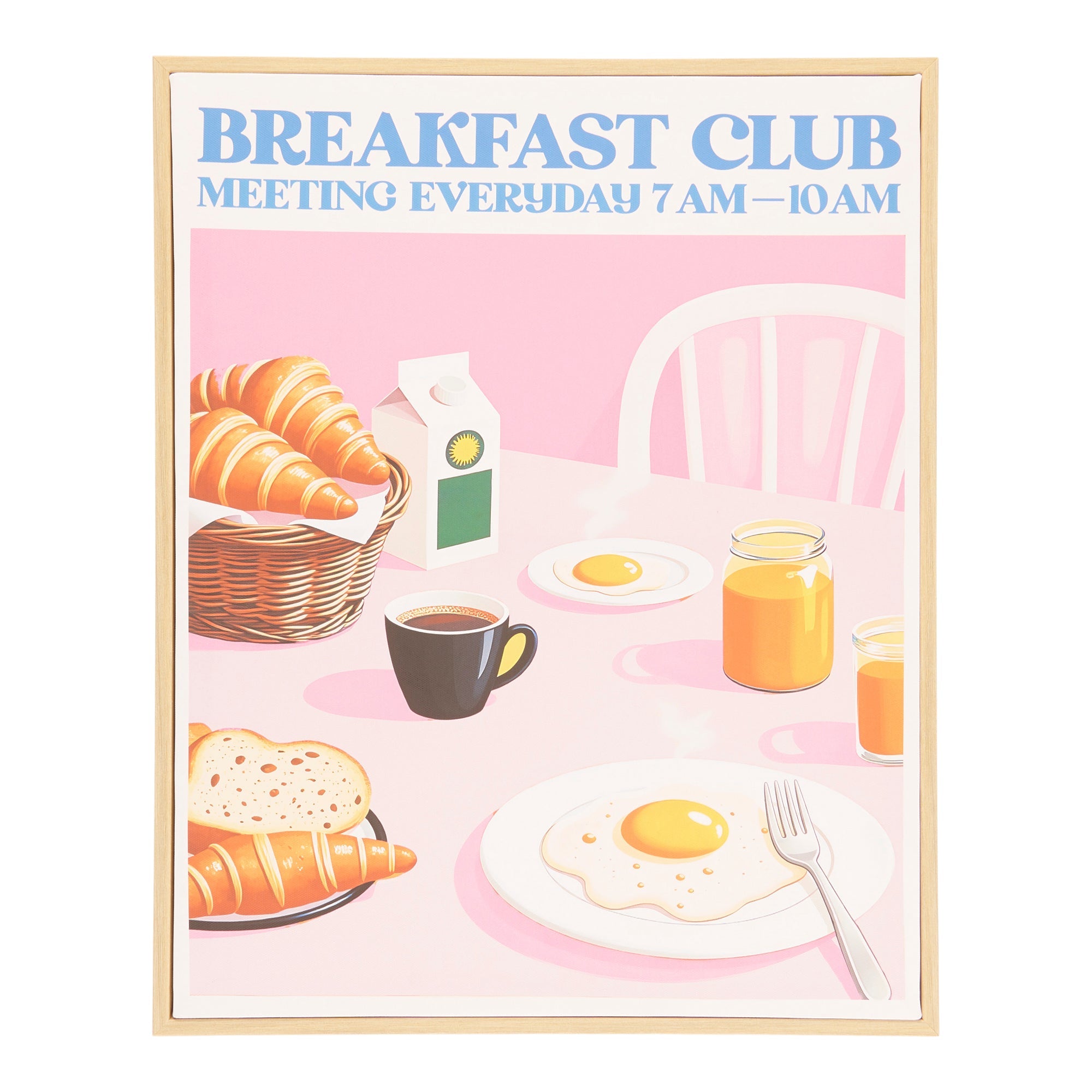 HomeStyles Framed Brunch Club Wall Art, English, 16-in x 20-in.