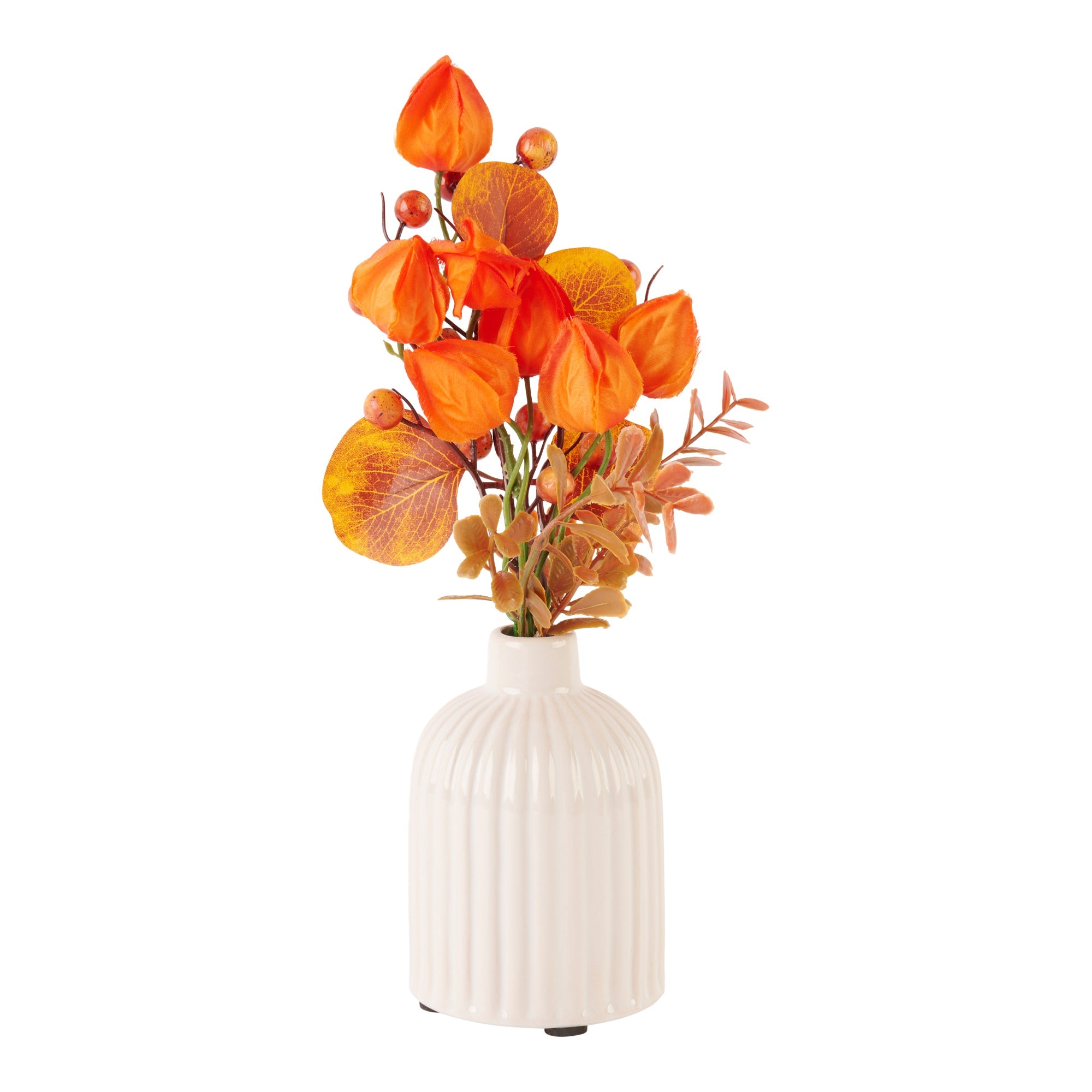 HomeStyles Artificial Florals With Pot, 8-in x 14-in.