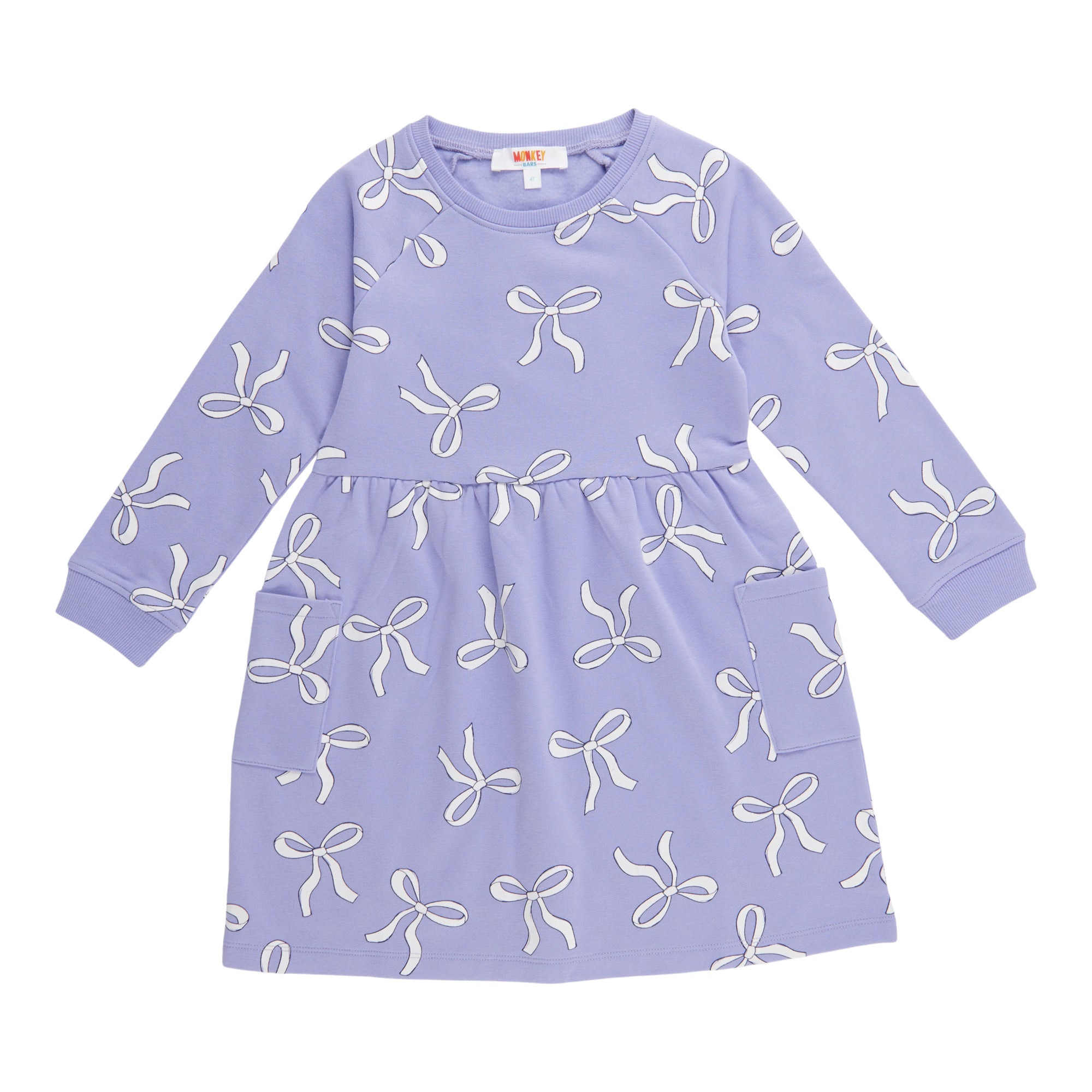 MONKEY BARS Toddler Girls' Autumn Flair Printed Long Sleeve Fleece Dress