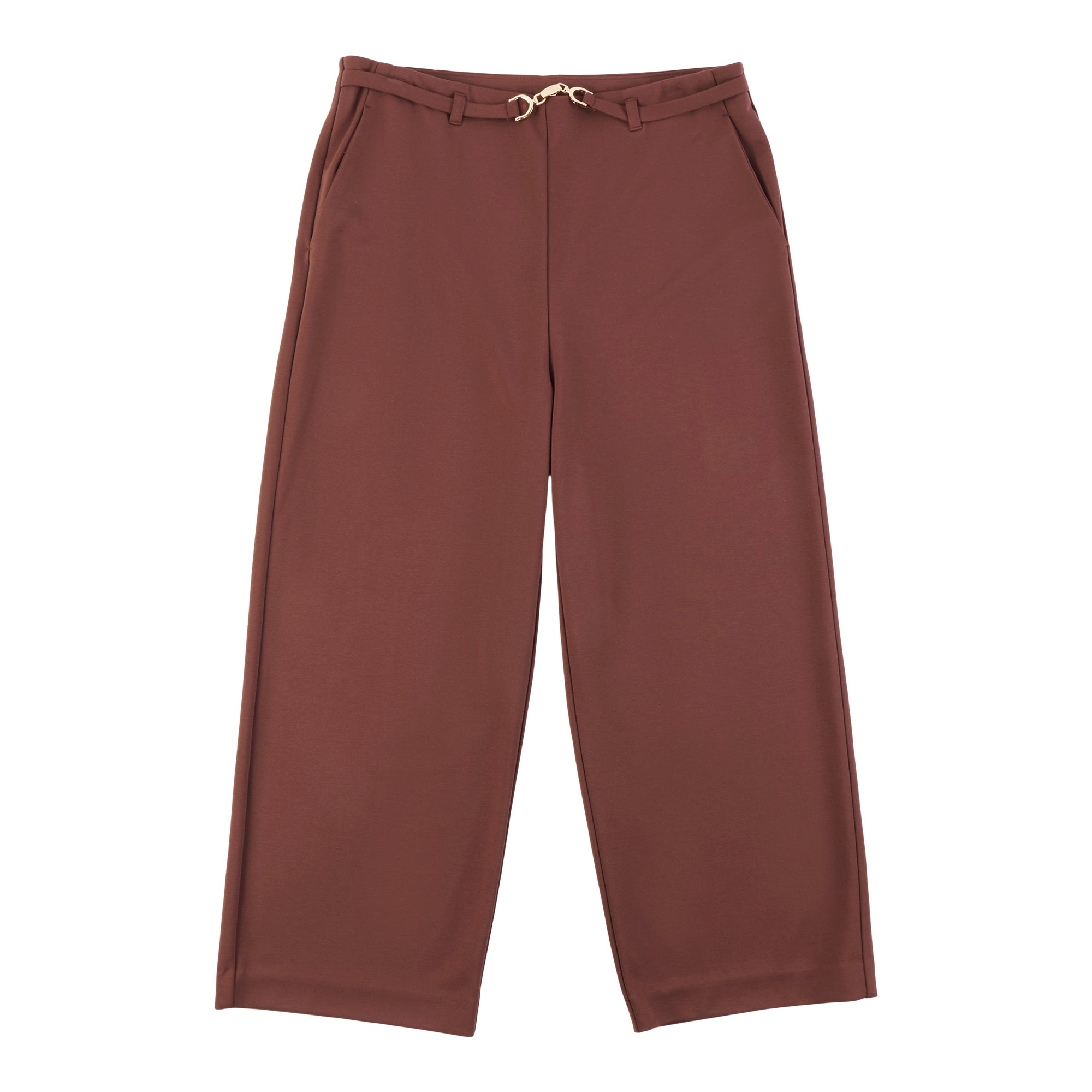 lily morgan Women's Wide-Leg Buckle Pants
