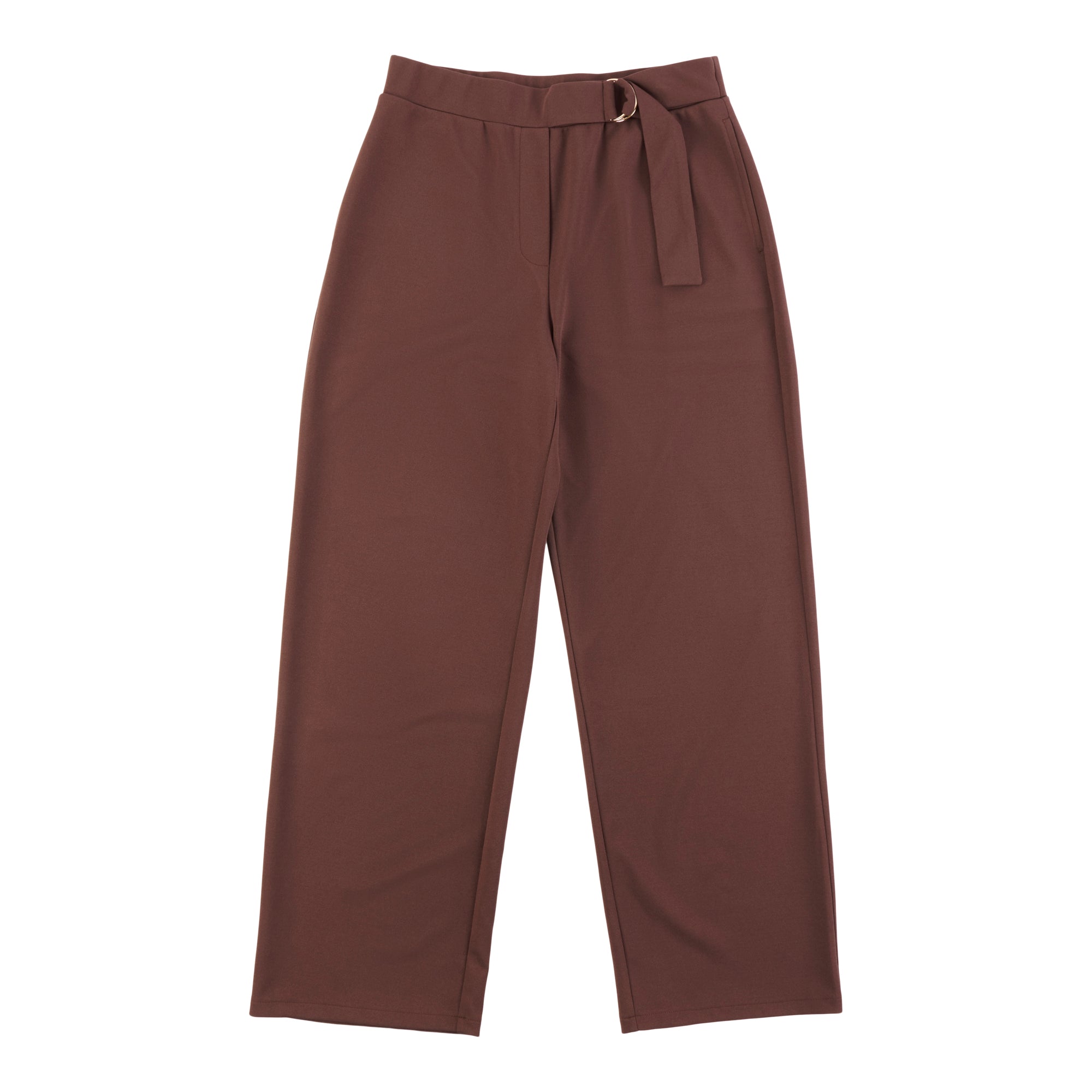lily morgan Women's Wide-Leg Side-Buckle Pants