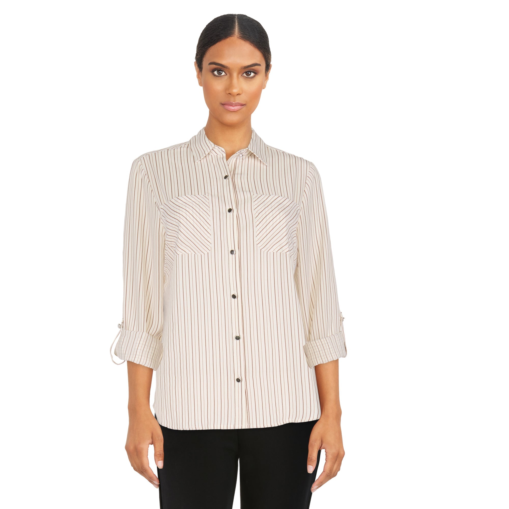 lily morgan Women's Silky Stretch Blouse