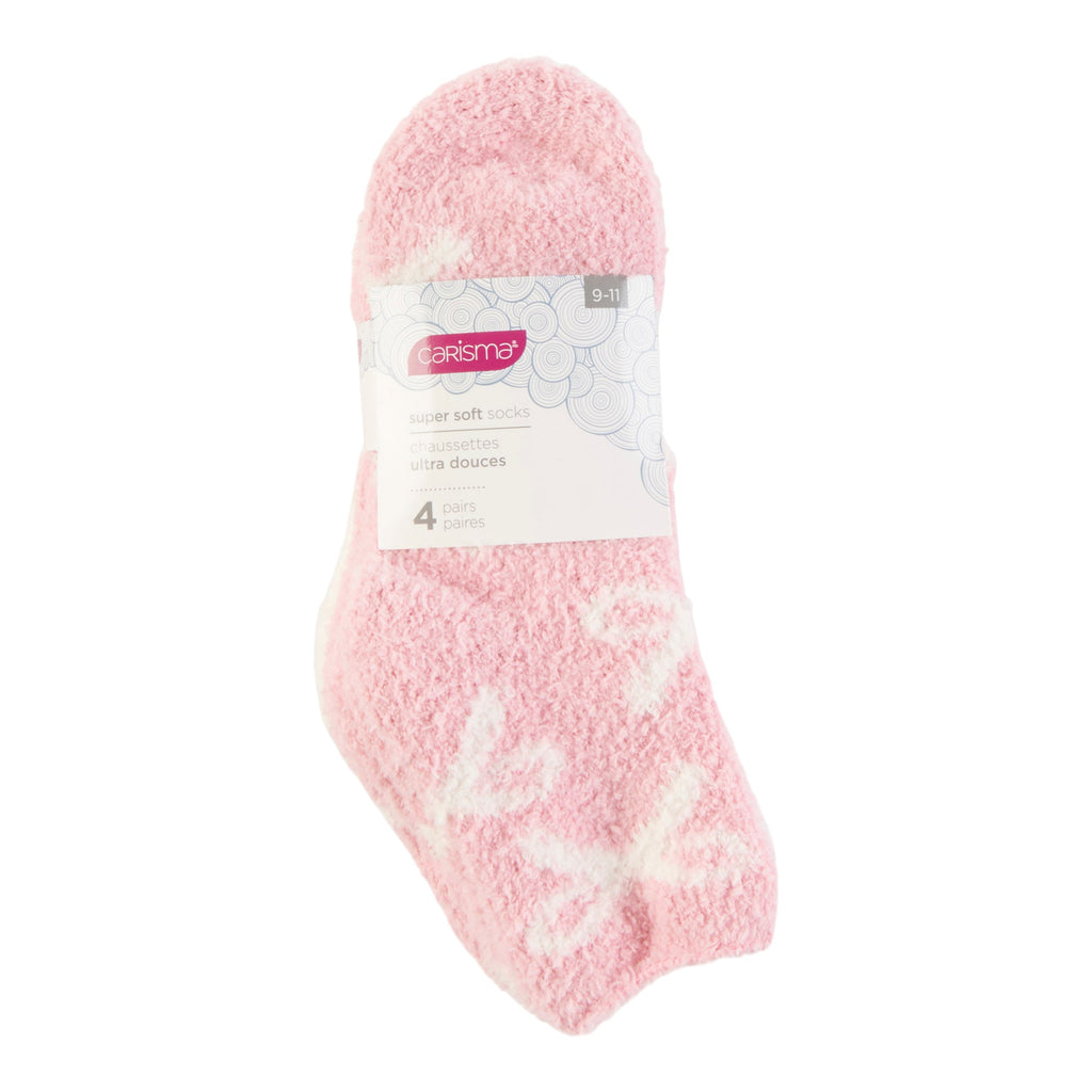 Carisma Women's Super Soft Socks, 4-Pack, Assorted