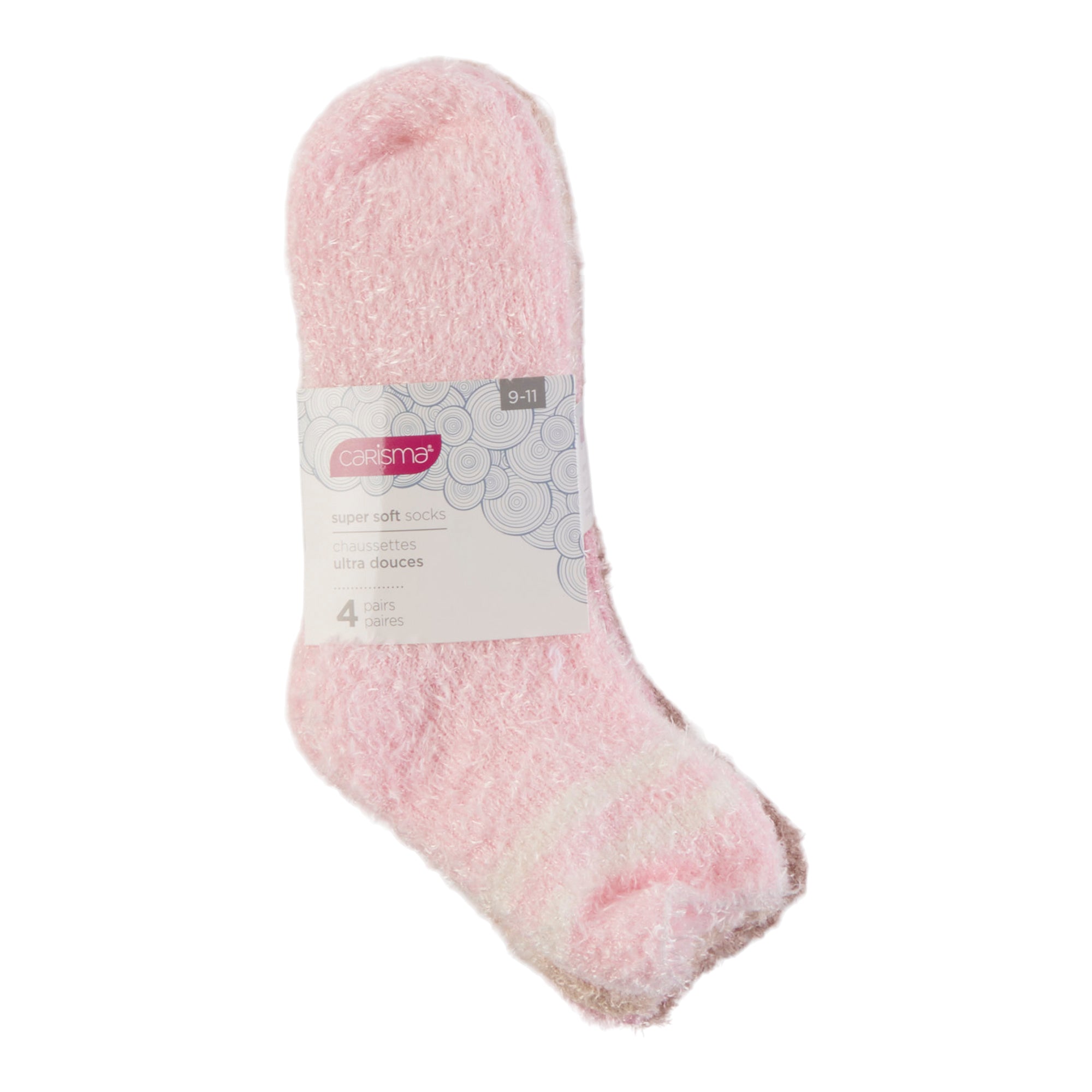 Carisma Women's Super Soft Socks, 4-Pack, Assorted