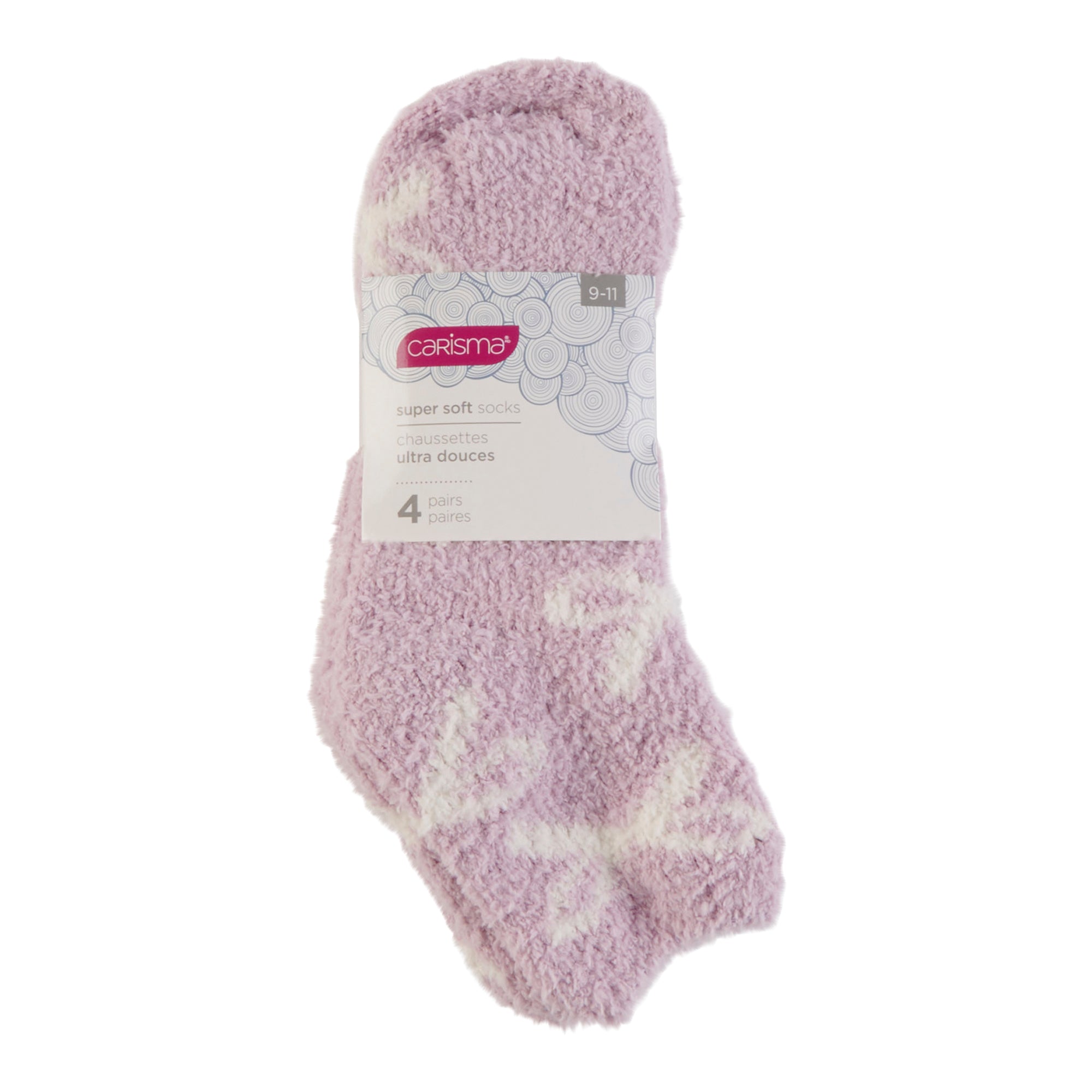 Carisma Women's Super Soft Socks, 4-Pack, Assorted