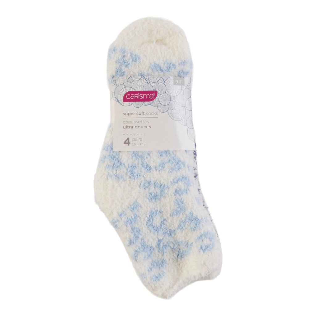 Carisma Women's Super Soft Socks, 4-Pack, Assorted