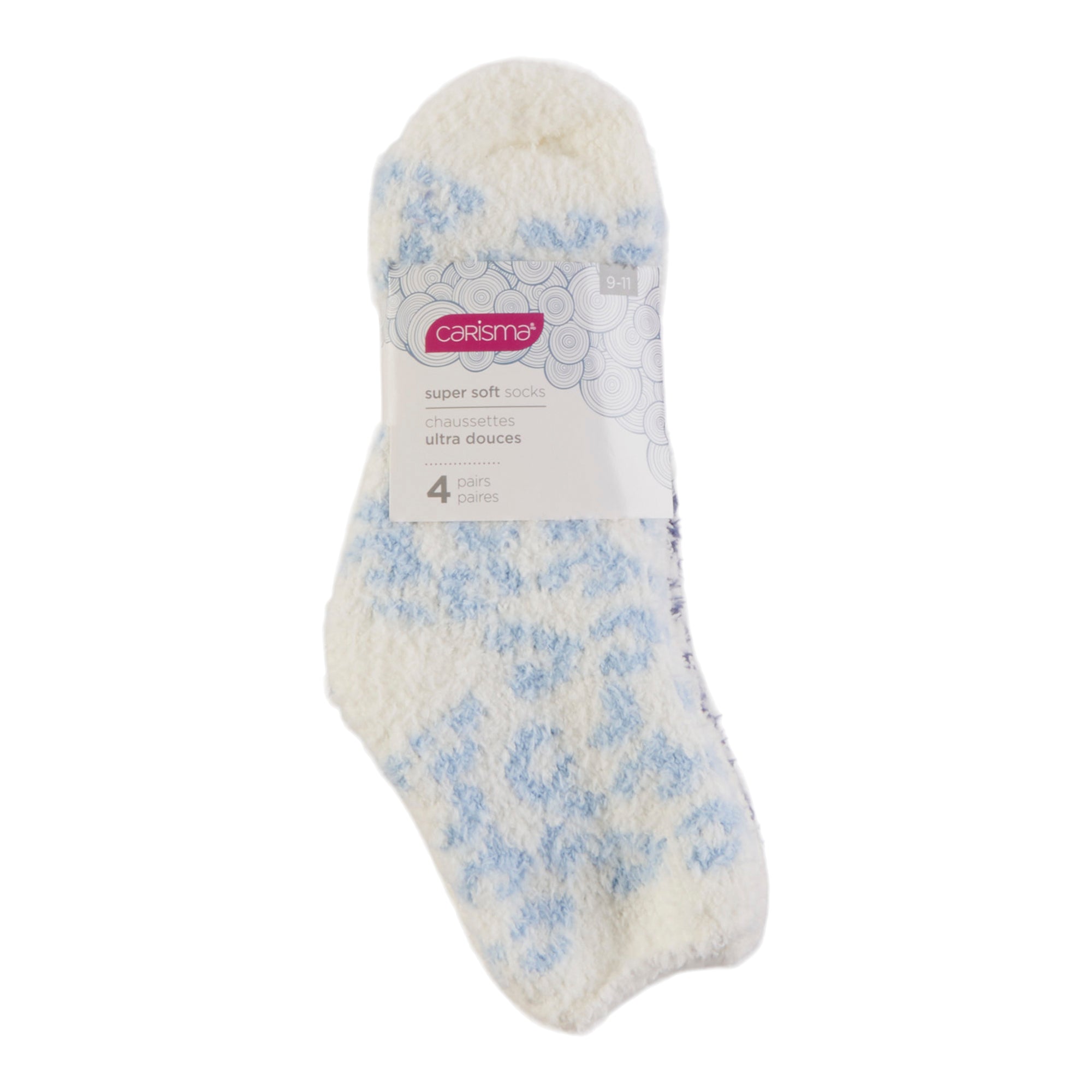 Carisma Women's Super Soft Socks, 4-Pack, Assorted