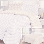 Printed Reversible Comforter Set, Double, 3 Piece