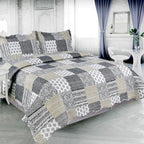 Pinsonic Quilt Set, Queen, 3 Piece