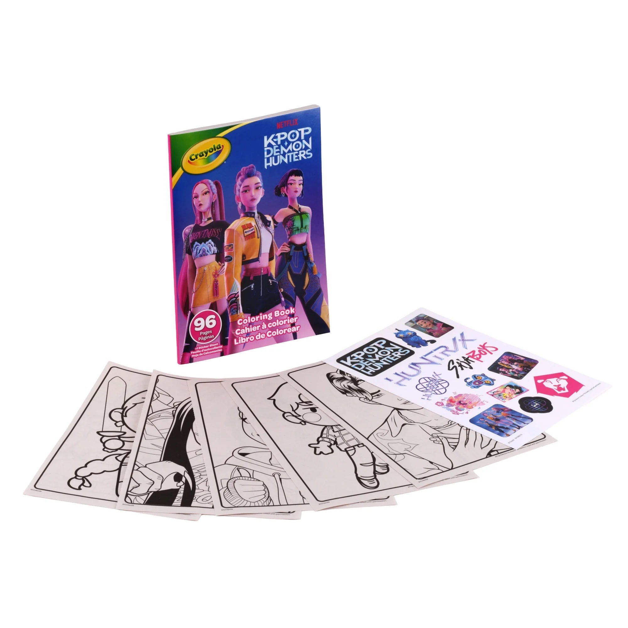 Crayola K-POP Demon Hunters Colouring Book