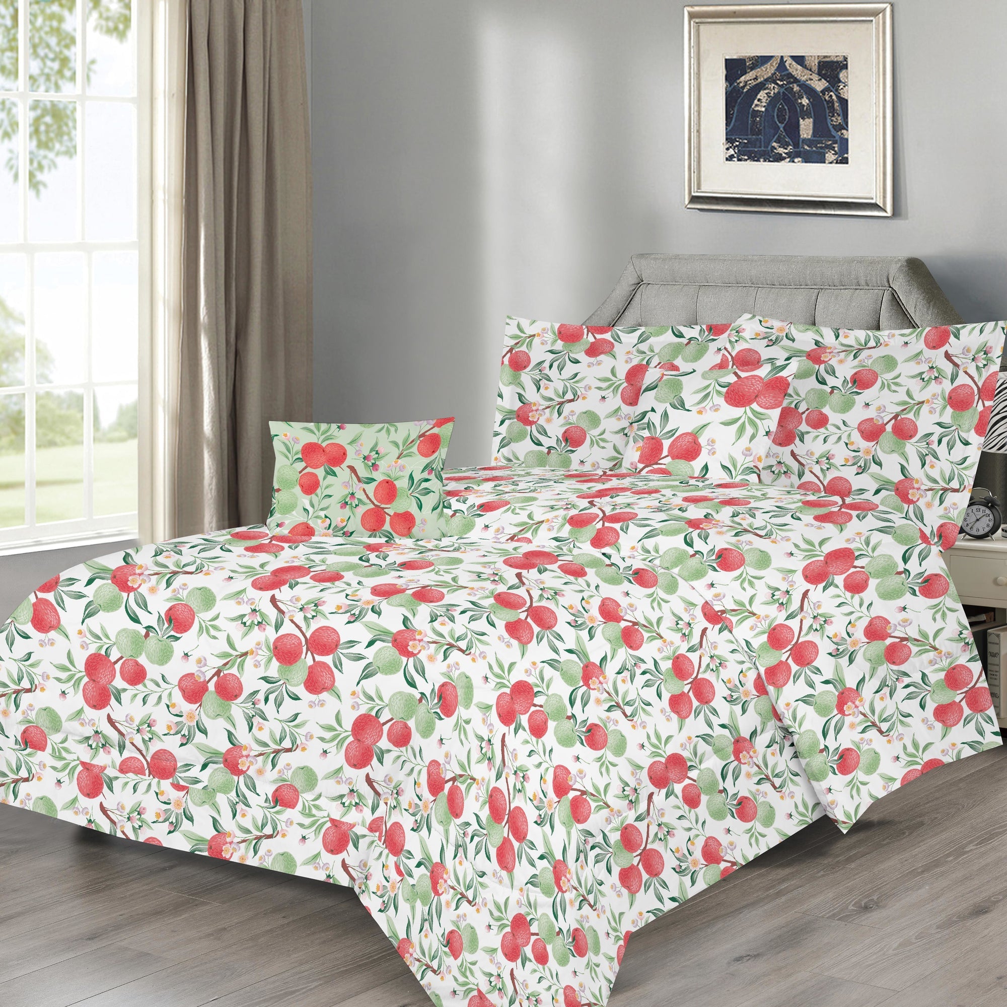 Reversible Comforter Set, Queen, 5 Piece