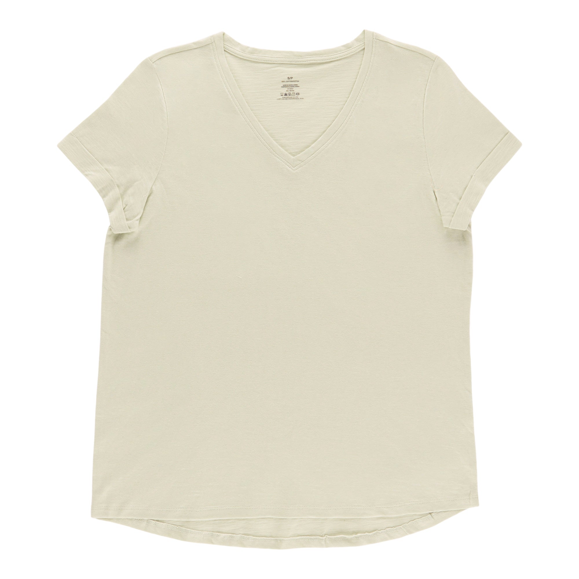Women's Rolled Sleeve V-Neck T-Shirt