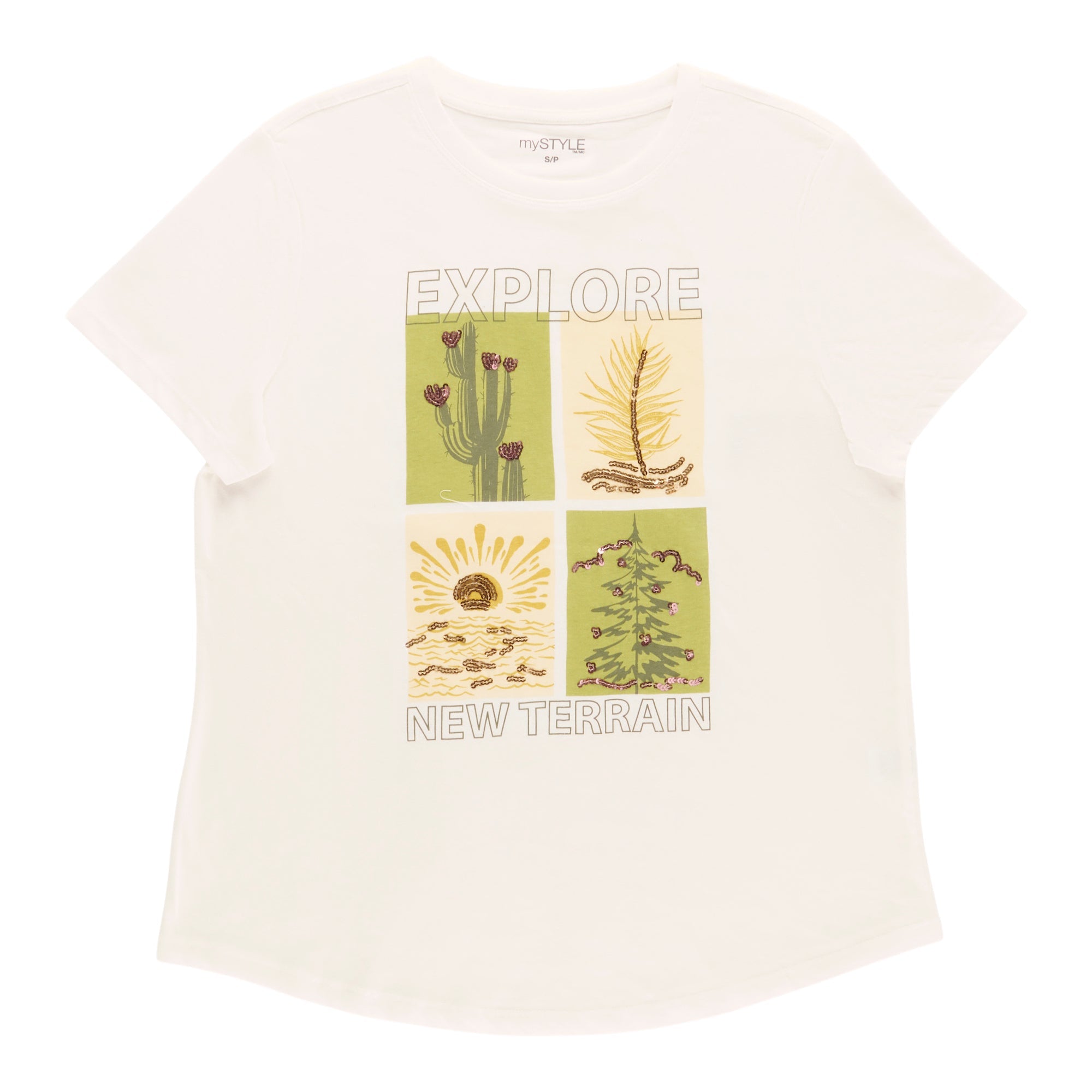 Women's Rolled Sleeve V-Neck T-Shirt
