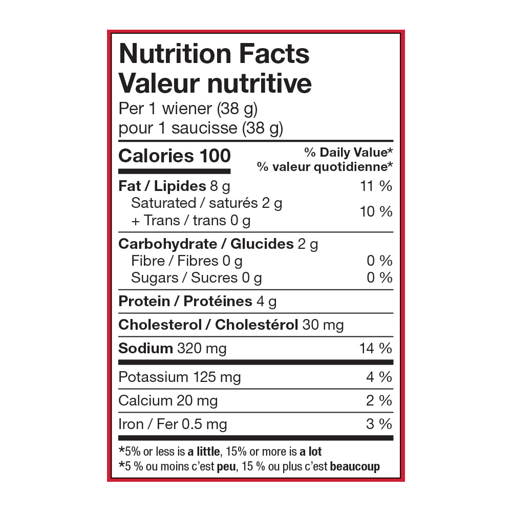 Giant Value Classic Pork Wieners, 12-Pack, 450 g