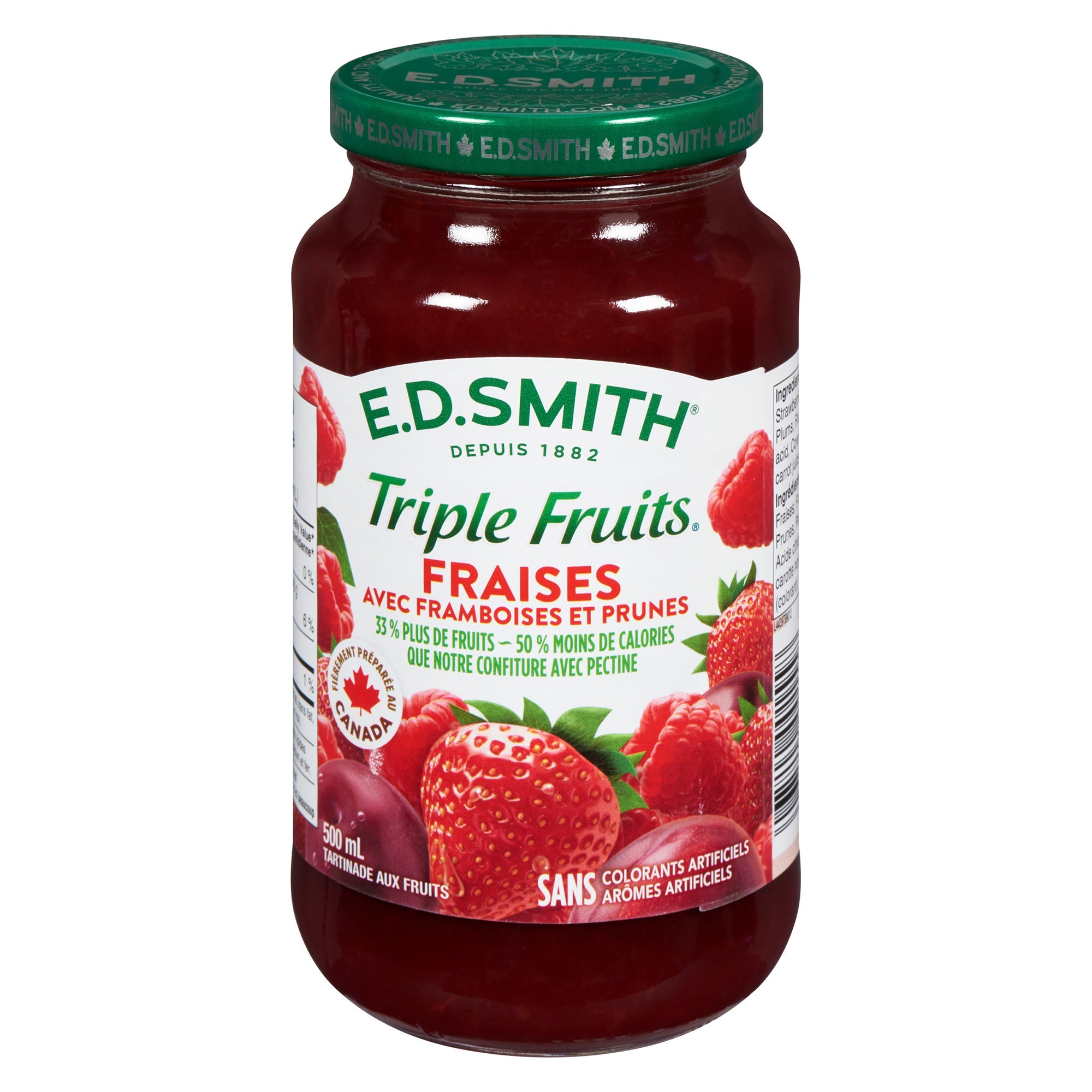 E.D.SMITH. Triple Fruits Strawberry with Raspberry and Plum Spread - 500ml