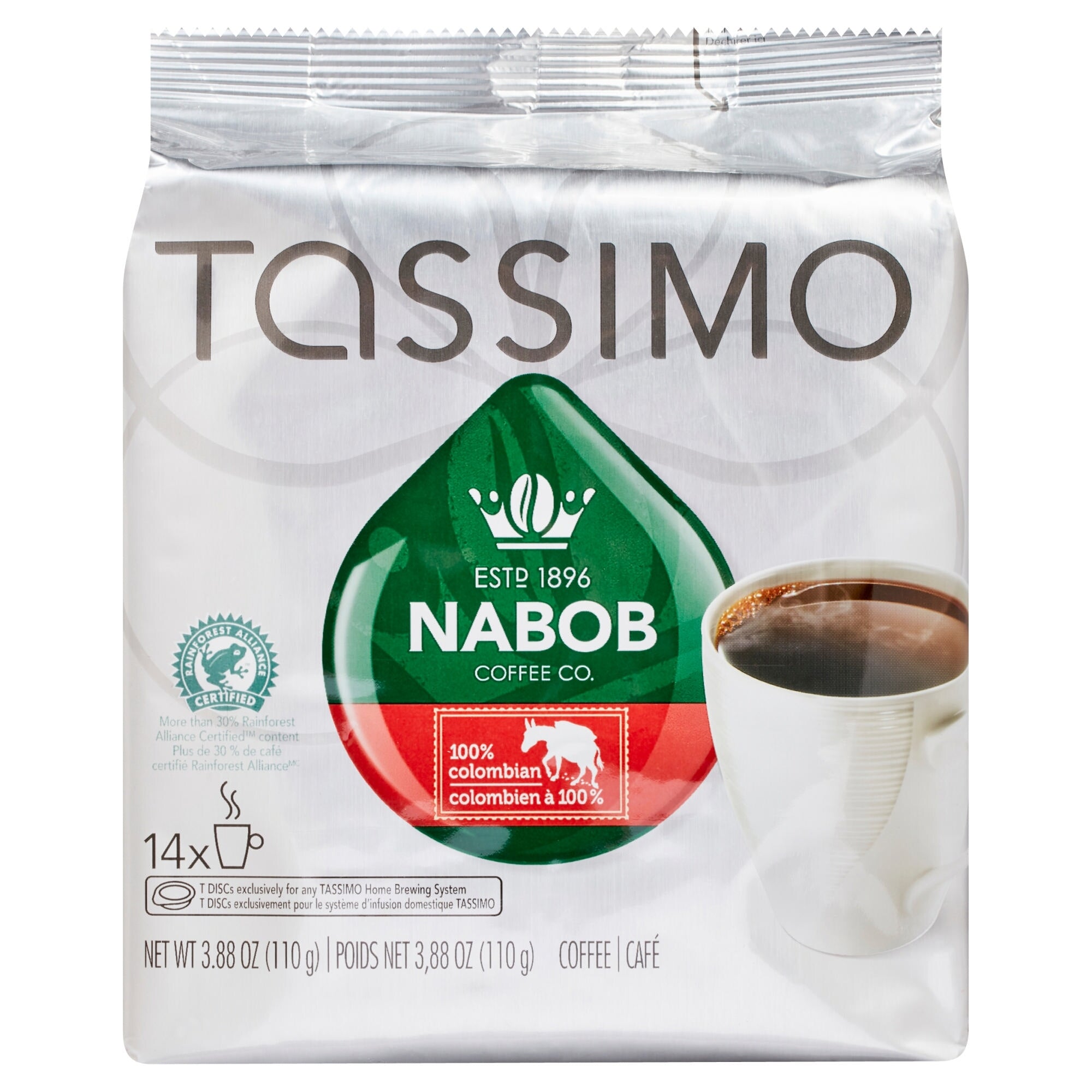 Nabob Coffee Co. Tassimo 100% Colombian Coffee - 110g