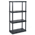 Lightweight 4-Tier Storage Shelf, Black