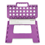 HomeStyles Folding Plastic Step Stool, Assorted Colours