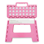 HomeStyles Folding Plastic Step Stool, Assorted Colours