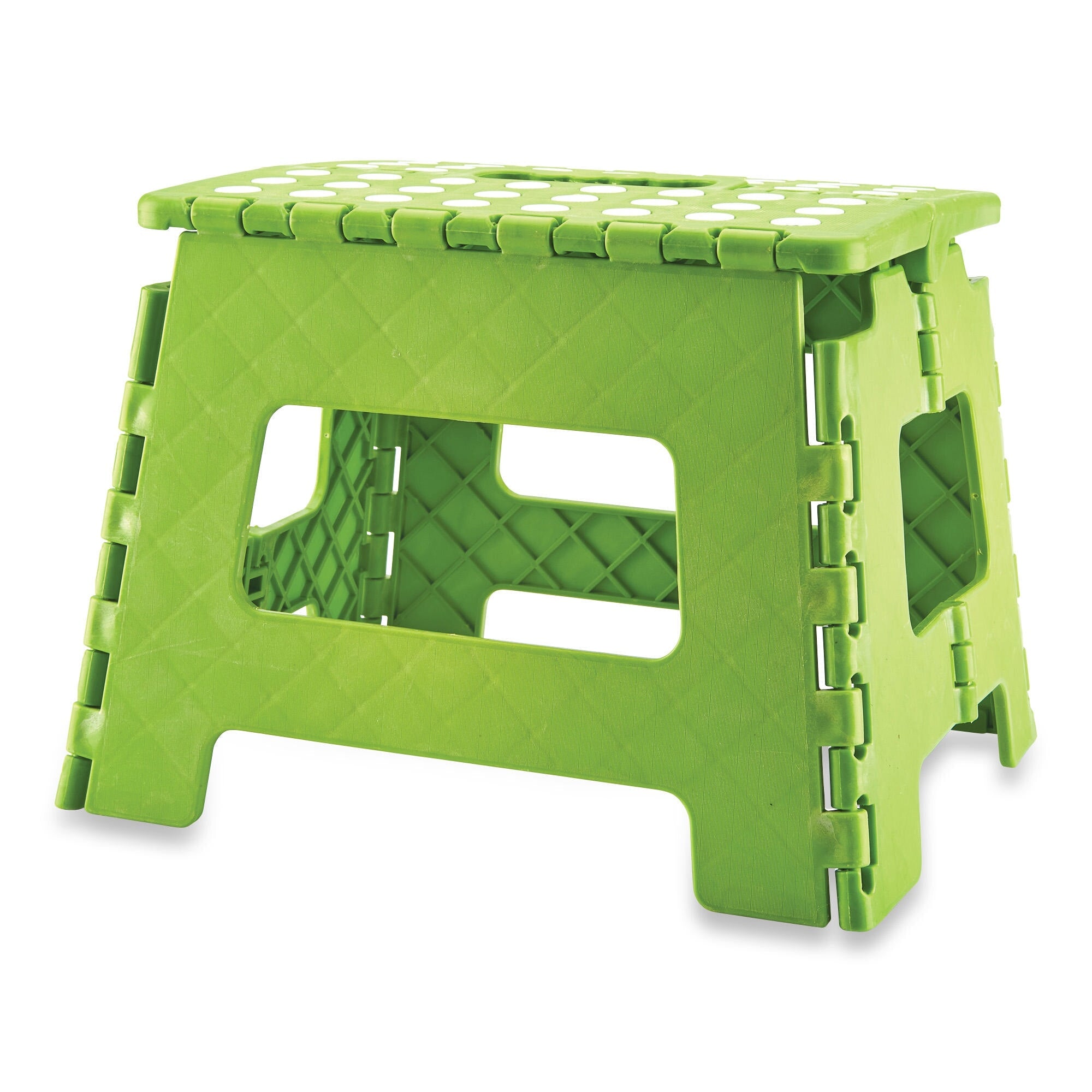 HomeStyles Folding Plastic Step Stool, Assorted Colours