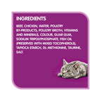 WHISKAS PERFECT PORTIONS Wet Cat Food Paté, Beef, 75 g