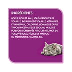 WHISKAS PERFECT PORTIONS Wet Cat Food Paté, Beef, 75 g