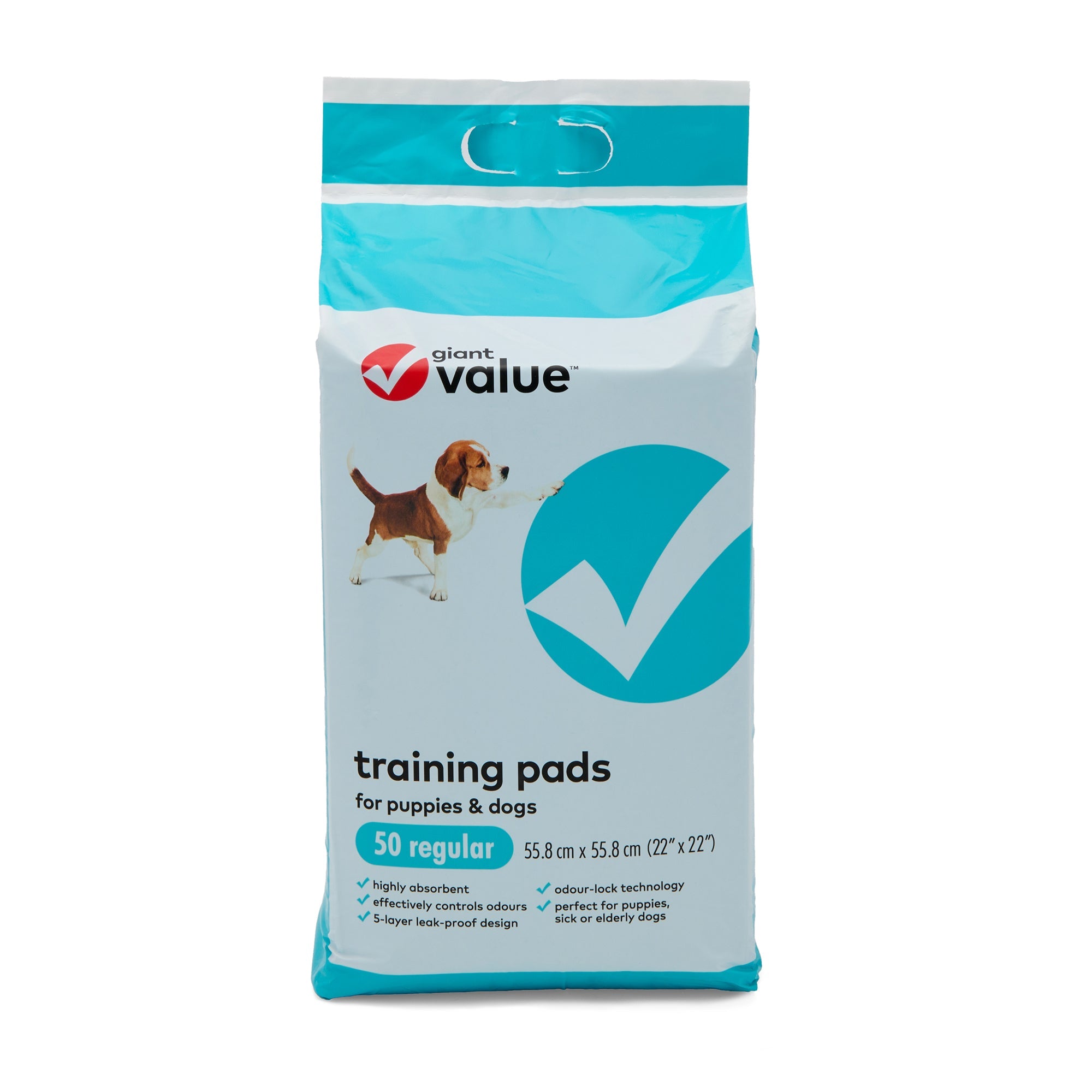 Giant Value Puppy Pads, 50-Pack