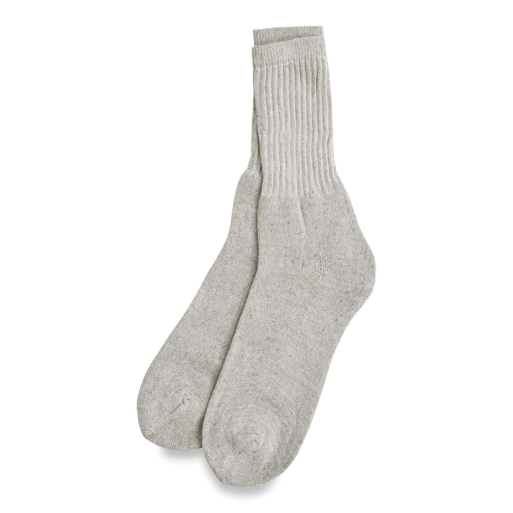 Excersox Men's Ribbed Crew Cut Socks, 20-Pack